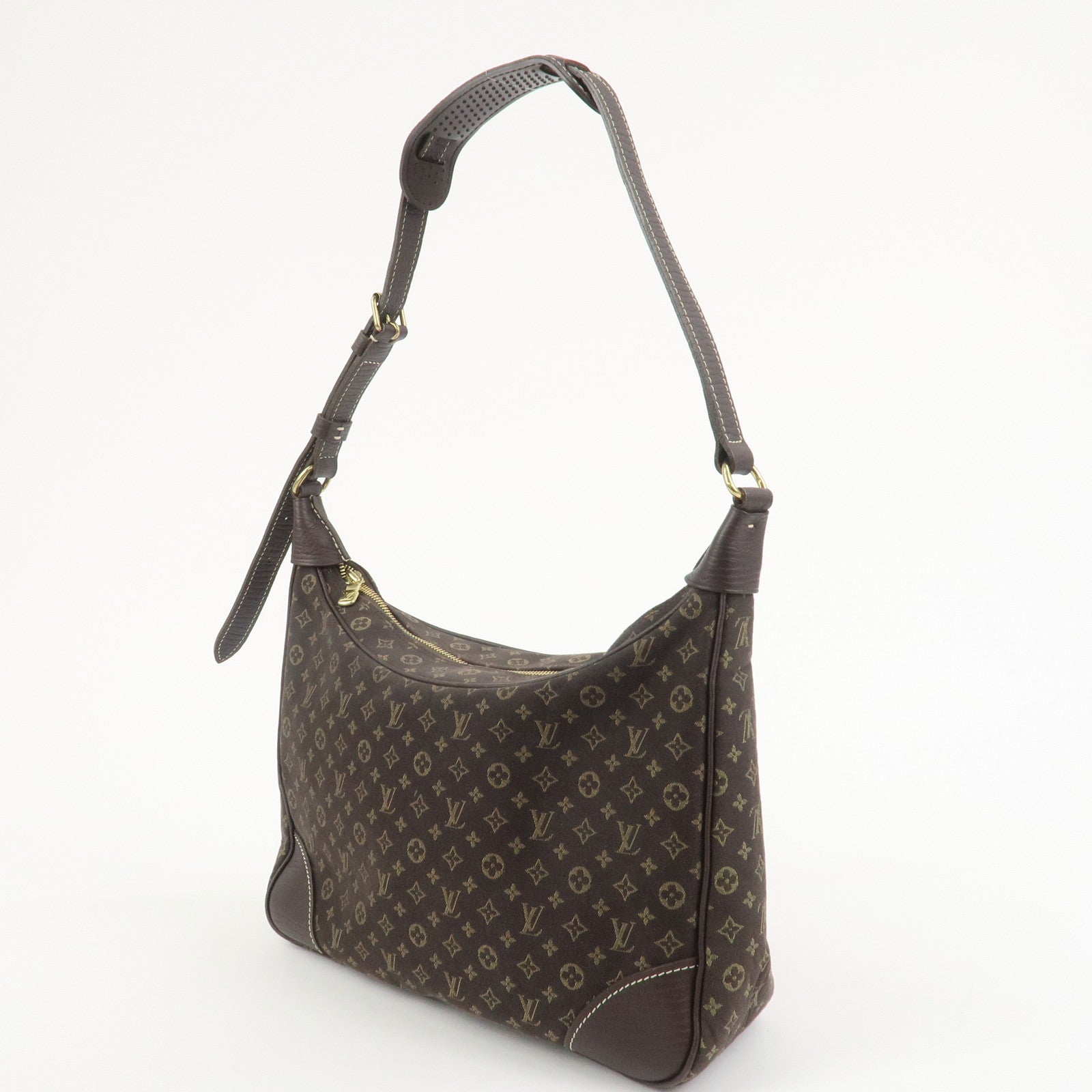 Louis Vuitton Monogram Mini Lin Boulogne Shoulder Bag Brown M95225