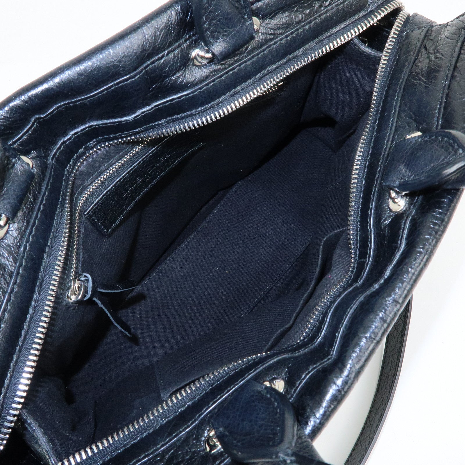 BALENCIAGA Padlock All Afternoon Mute City 2Way Bag Black 443698