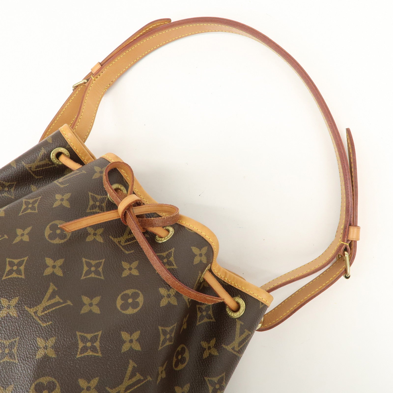 Louis Vuitton Monogram Petit Noe Shoulder Bag Brown M42226