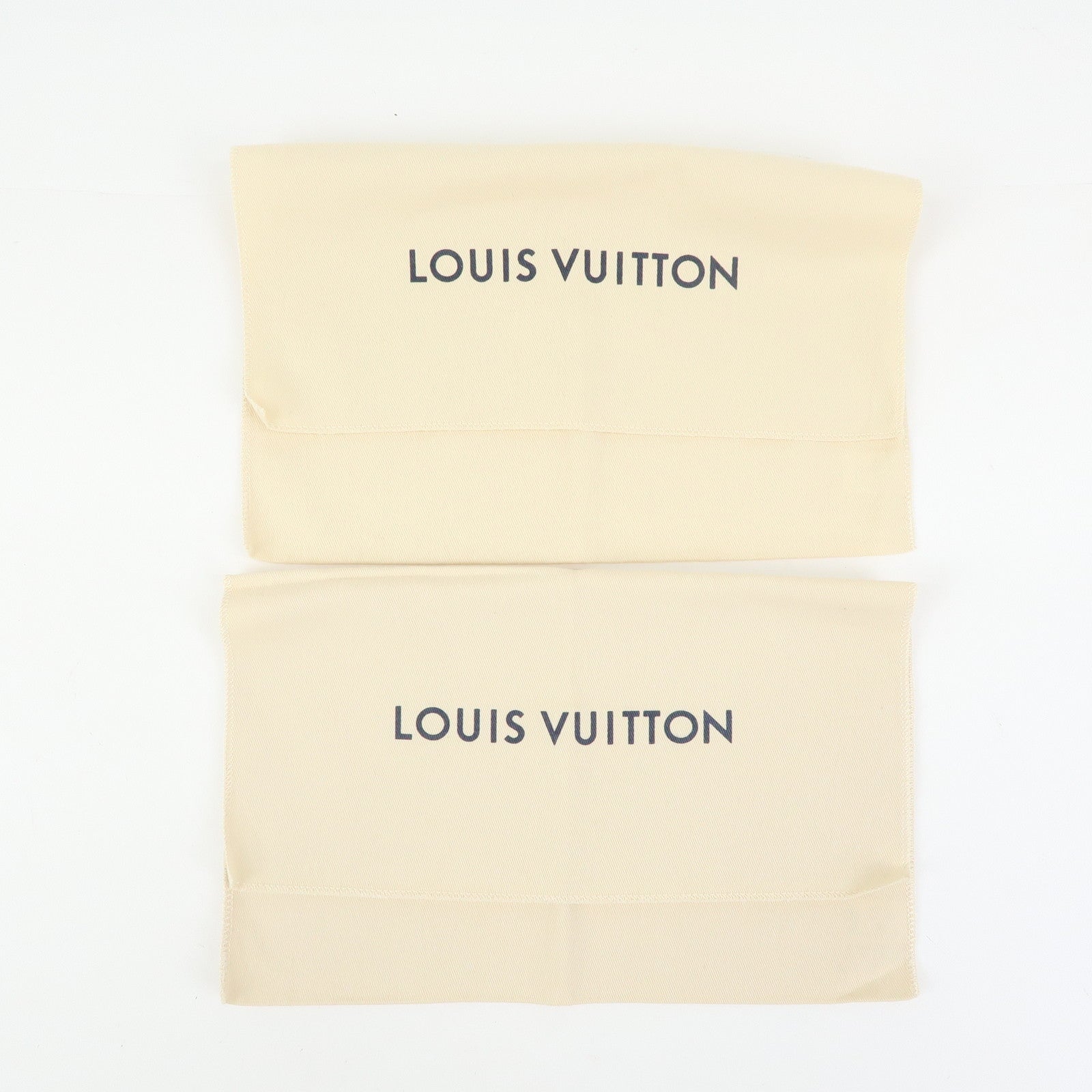 Louis Vuitton Set of 16 Dust Bag Storage Bag Flap Style Beige
