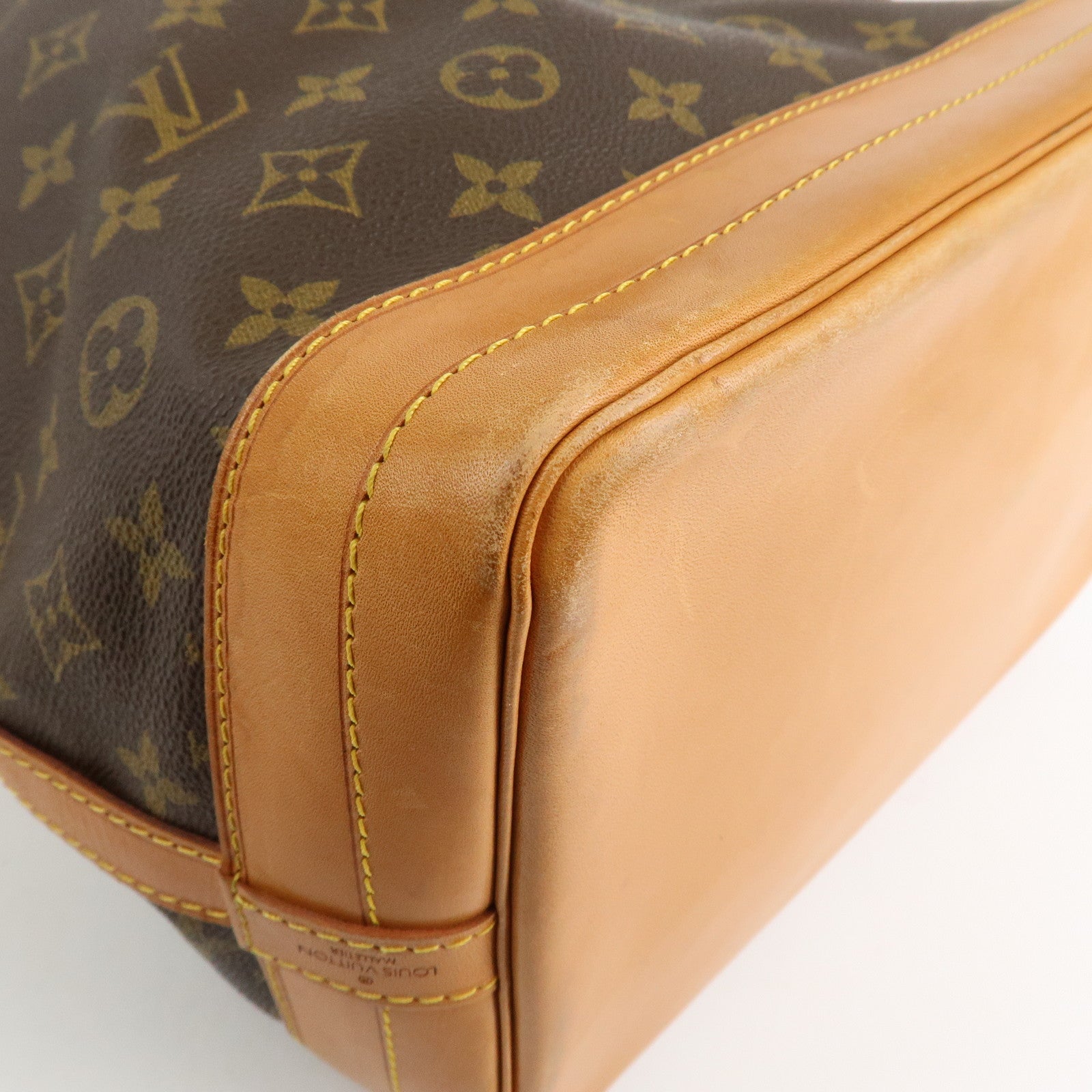 Louis Vuitton Monogram Noe Shoulder Bag Hand Bag Brown M42224 Used