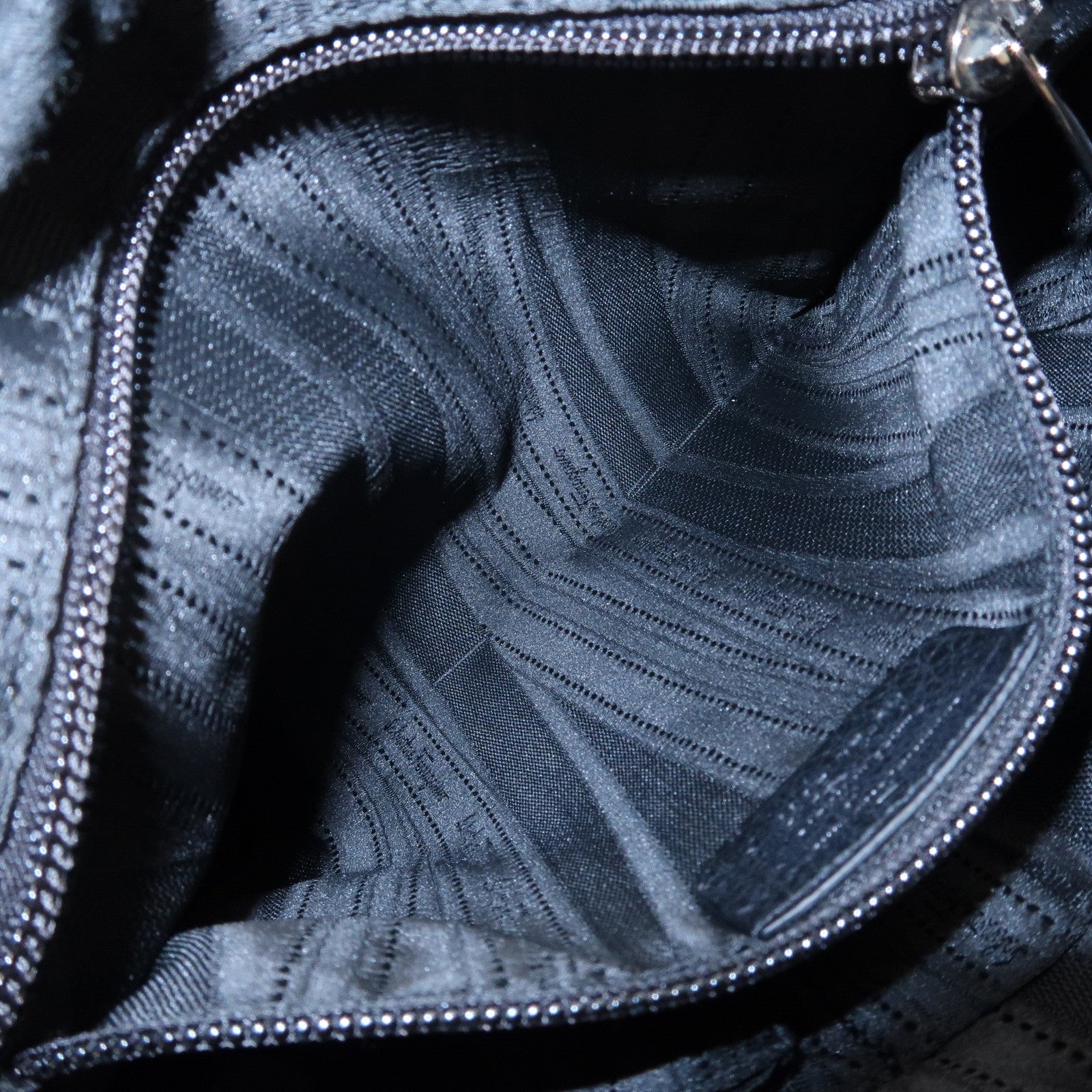 Ferragamo Gancini Leather Shoulder Bag Black Used