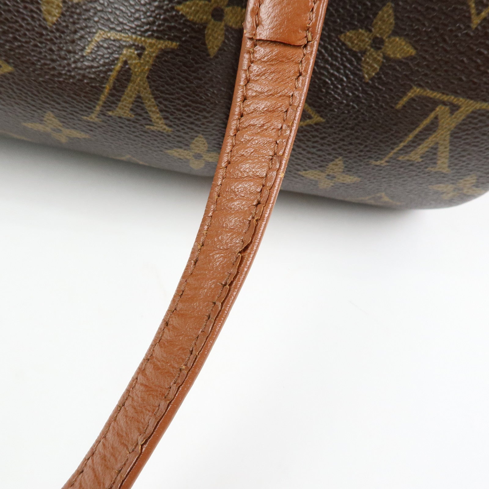 Louis Vuitton Monogram Papillon 30 Hand Bag Brown M51365