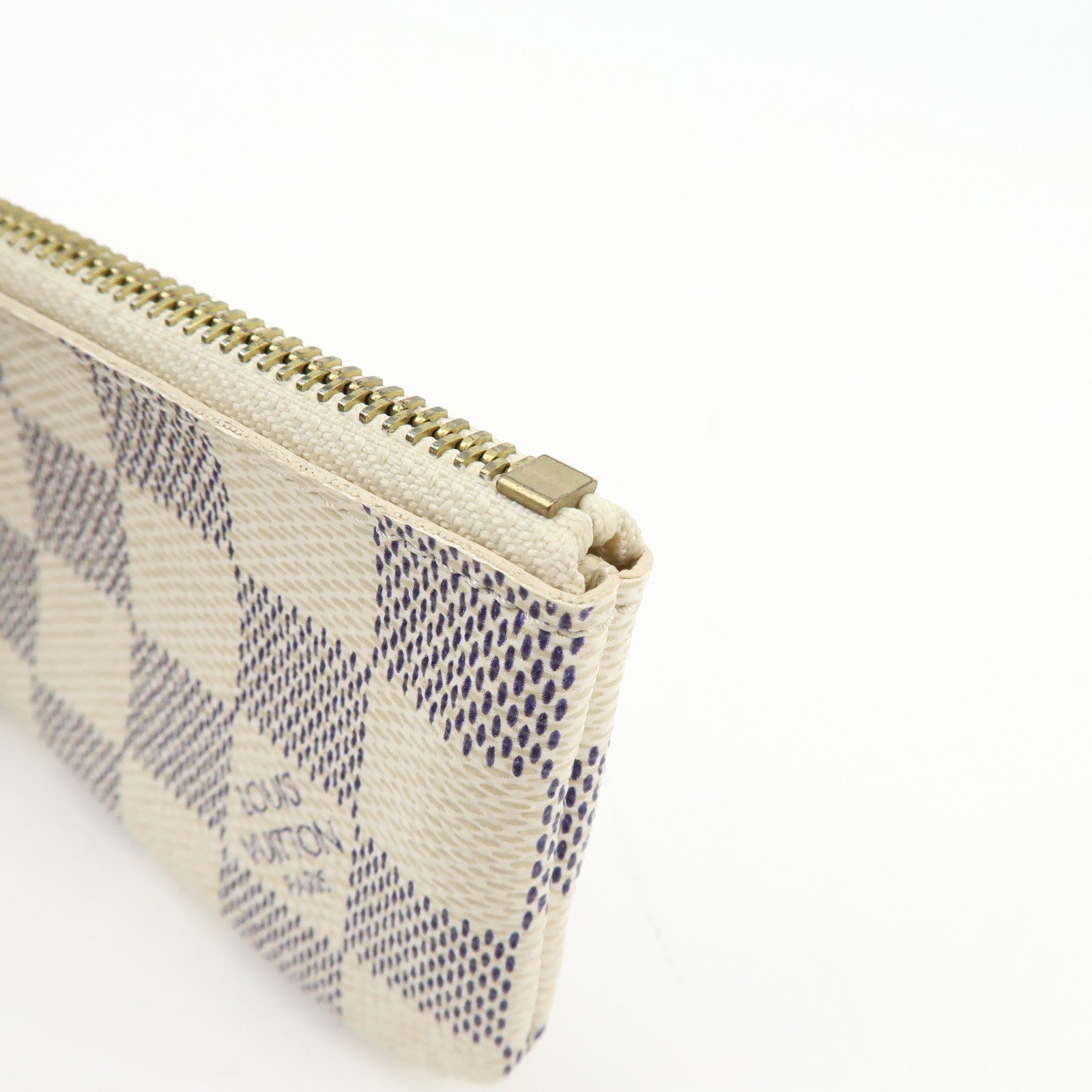 Louis Vuitton Damier Azur Pochette Cles Coin Case N62659