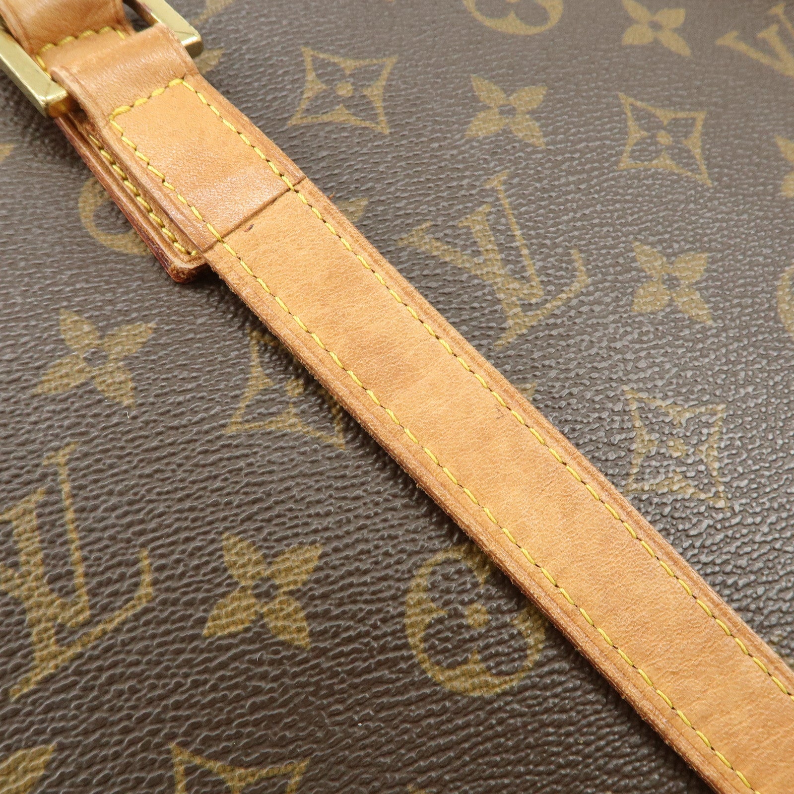 Louis Vuitton Monogram Luco Tote Bag Hand Bag Brown M51155 Used
