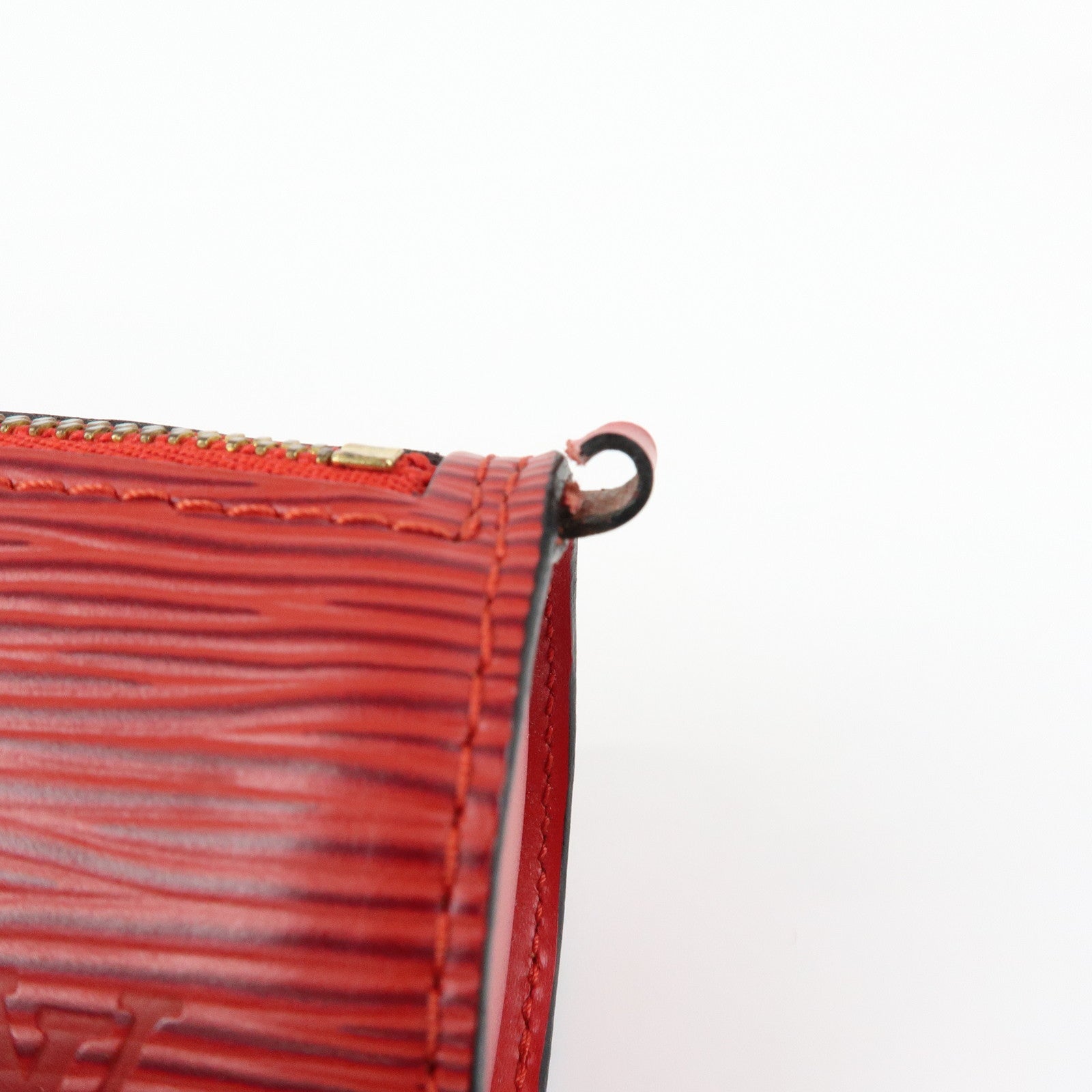 Louis Vuitton Monogram Epi Set of 4 Pouch Hand Bag Castillian Red