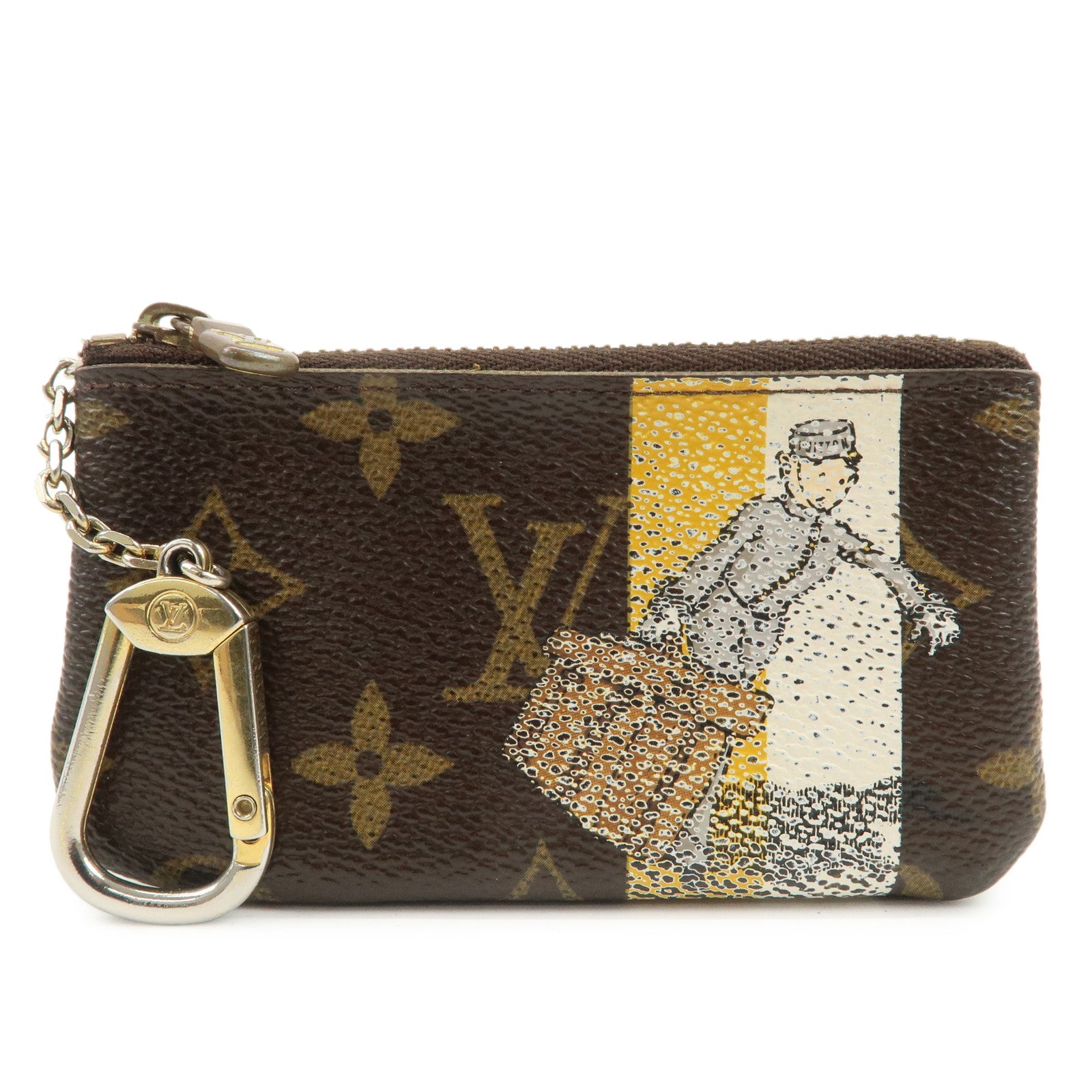 Louis Vuitton Monogram Groom Pochette Cles Coin Case M60033
