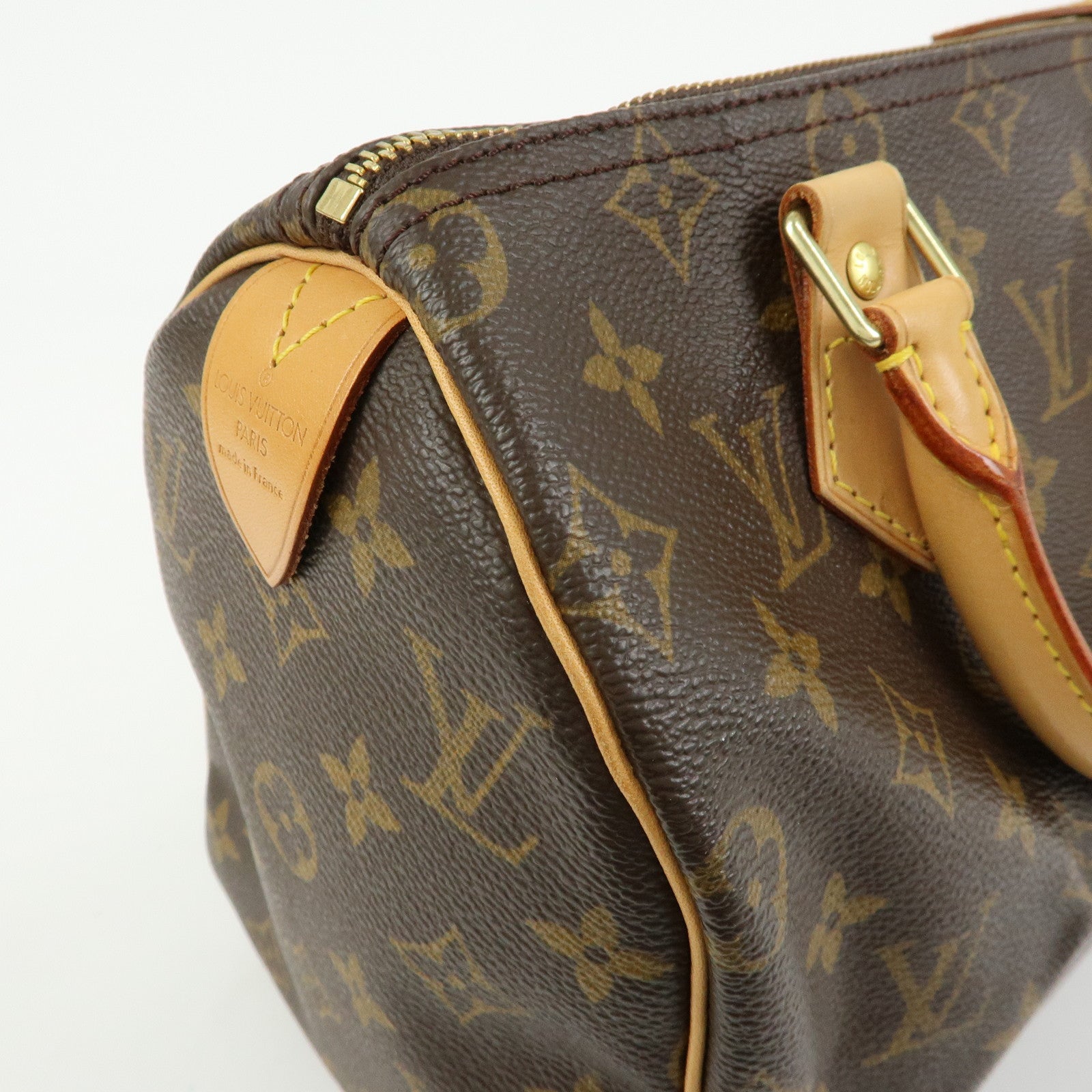 Louis Vuitton Monogram Speedy 25 Boston Bag Hand Bag Brown M41528
