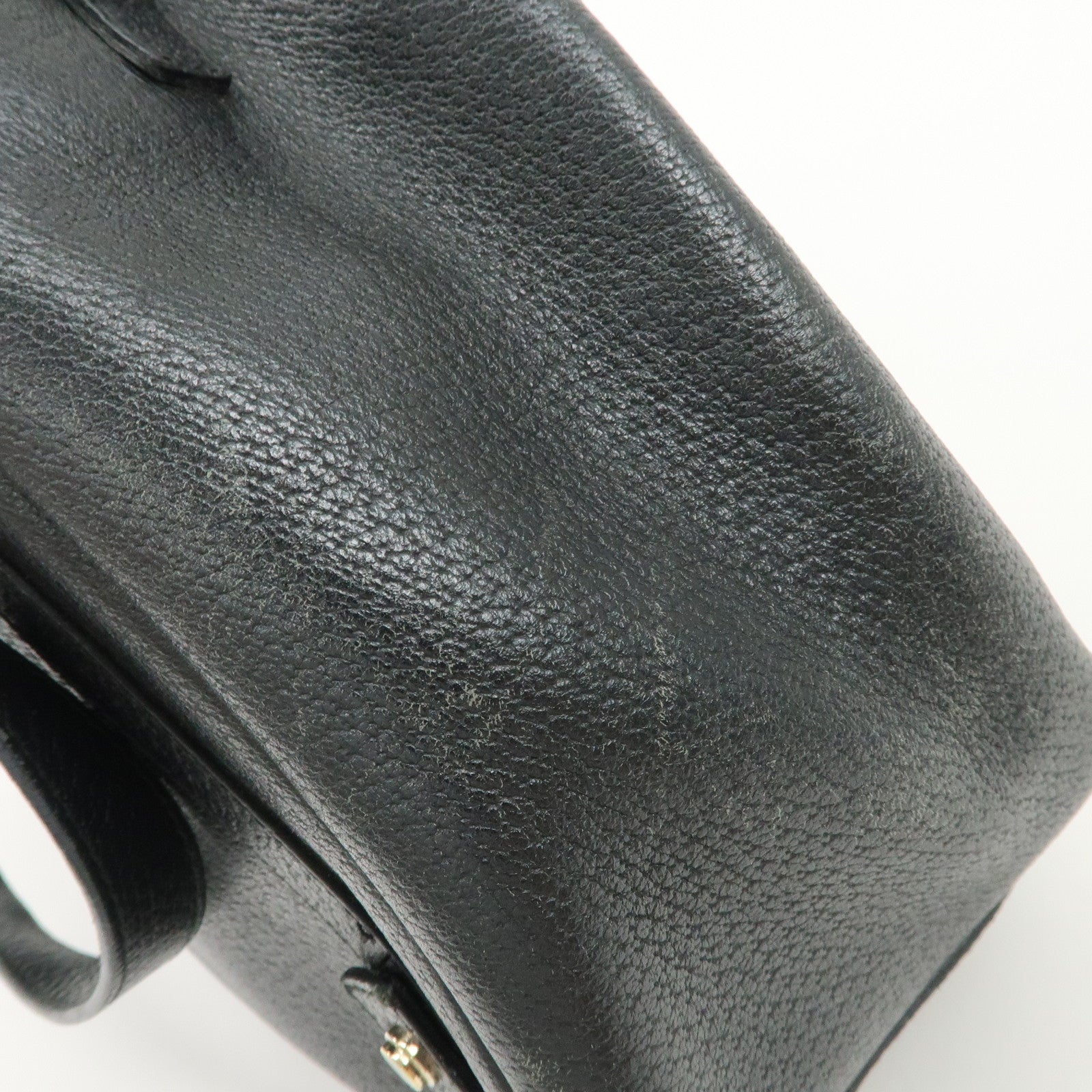 GUCCI Abbey Leather Tote Bag Hand Bag Black 130736