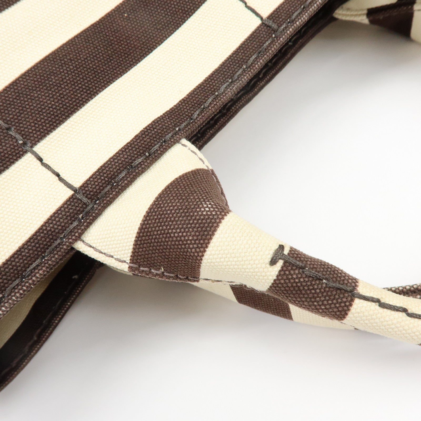 PRADA Canapa Triangle Logo Canvas 2Way Hand Bag Shoulder Bag B2642B