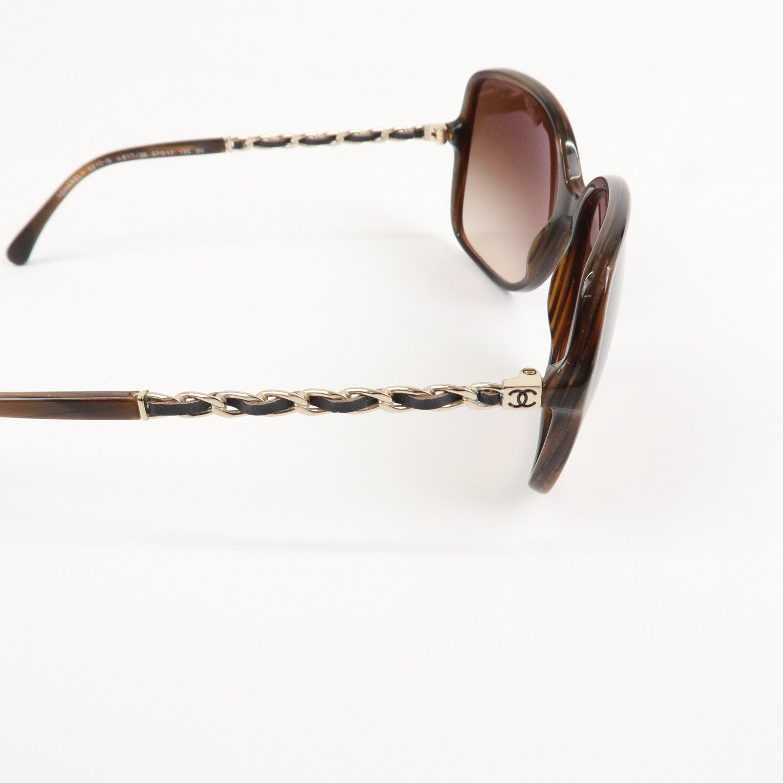 CHANEL COCO Mark Sunglasses c.617/3B 57□17 135 3N Brown 5210-Q