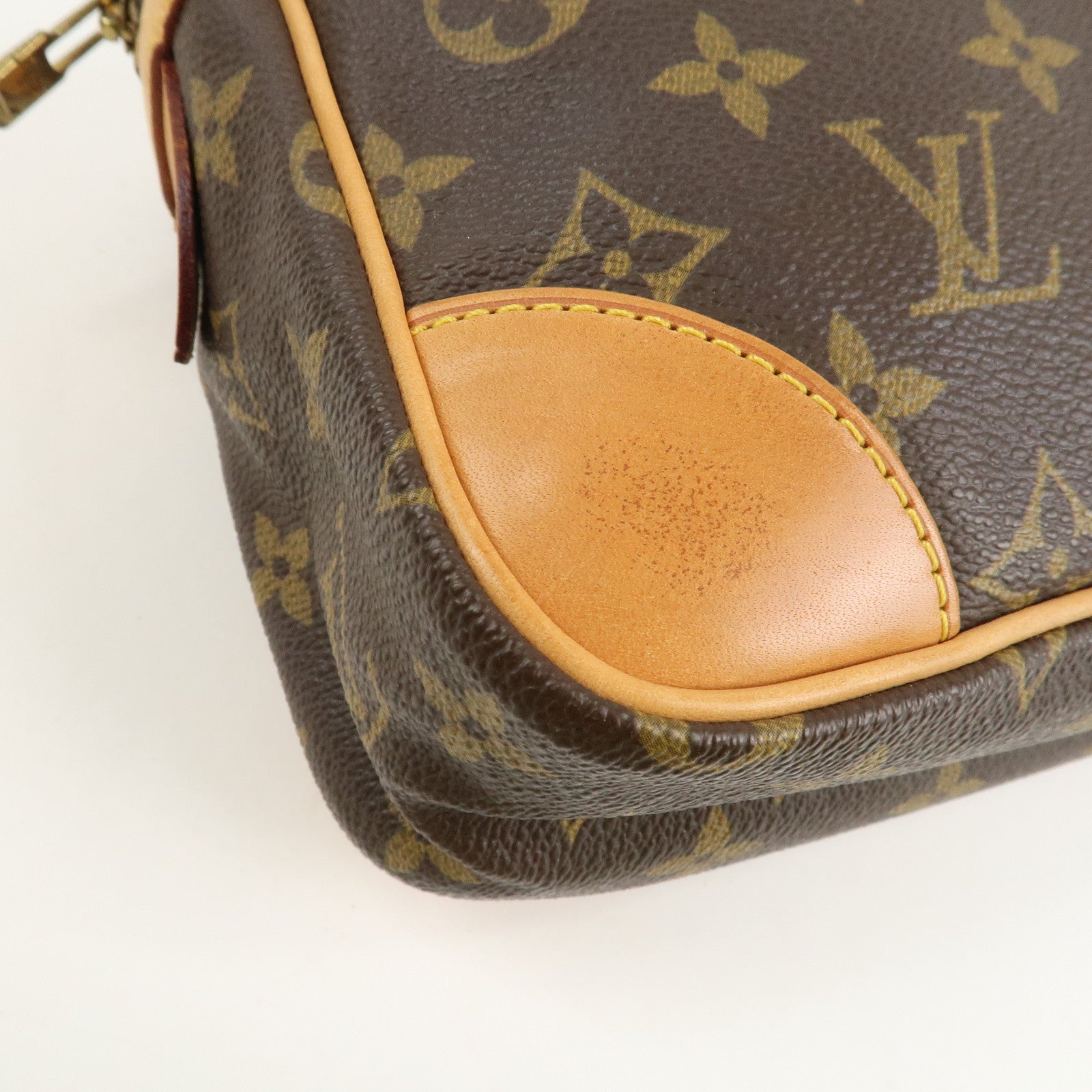 Louis Vuitton Monogram Compiegne 28 Pouch Clutch Bag Brown M51845 Used