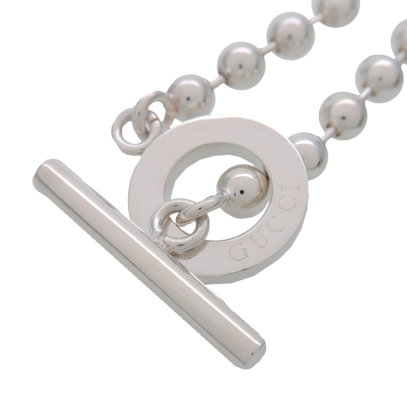 GUCCI Ball Chain Bracelet SV925 Silver 010294