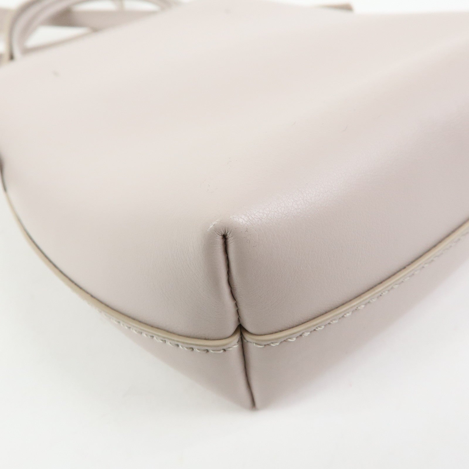 Chloe Sense Micro Leather 2Way Bag Shoulder Bag Hand Bag Pink Beige