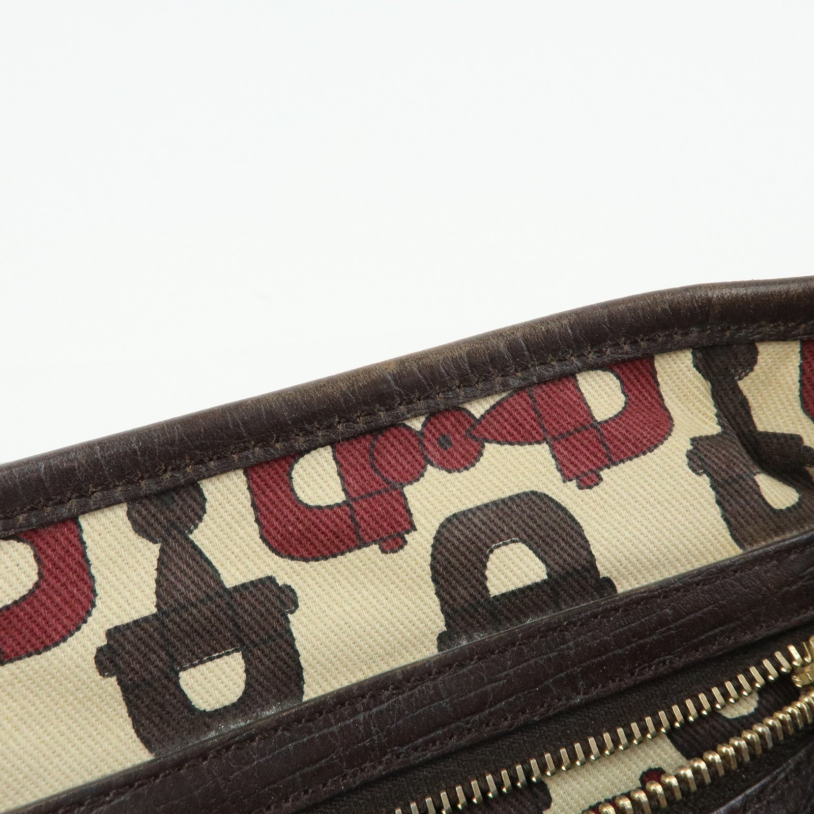 GUCCI Sherry GG Monogram Tote Bag Shoulder Bag Beige Brown 137396