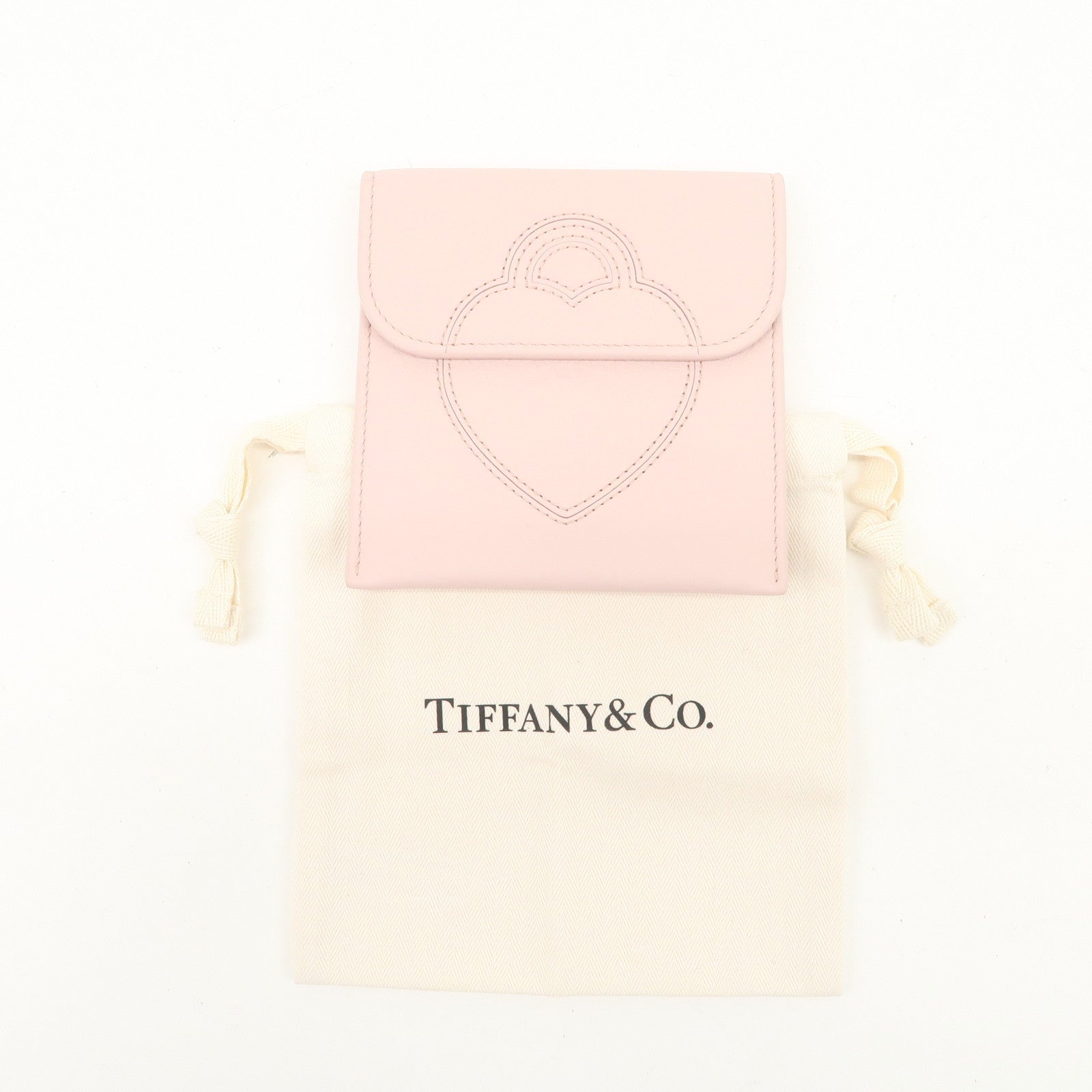 Tiffany & Co Return to Heart Leather Pouch Accessory Case Pink