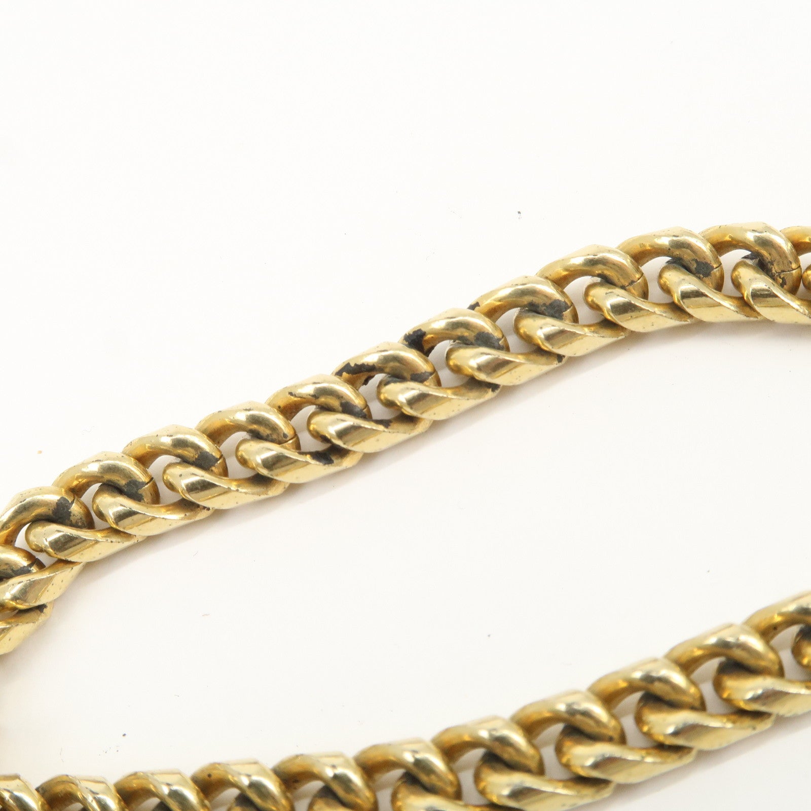 Christian Dior Logo Metal Chain Bracelet Gold
