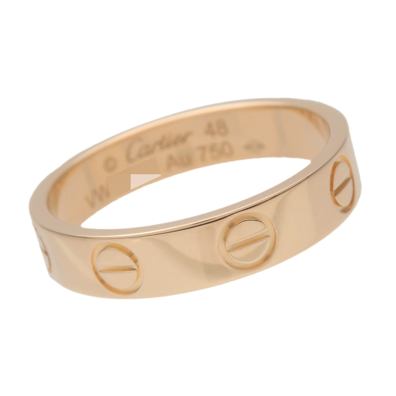 Cartier Mini Love Ring K18 750YG Yellow Gold #48 US4.5 EU48 HK9.5