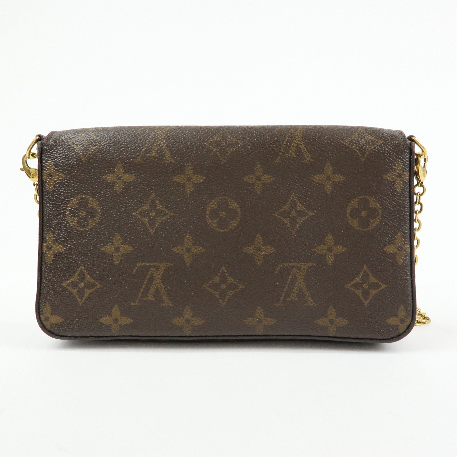 Louis Vuitton Monogram Pochette Felicie Shoulder Bag Brown M61276