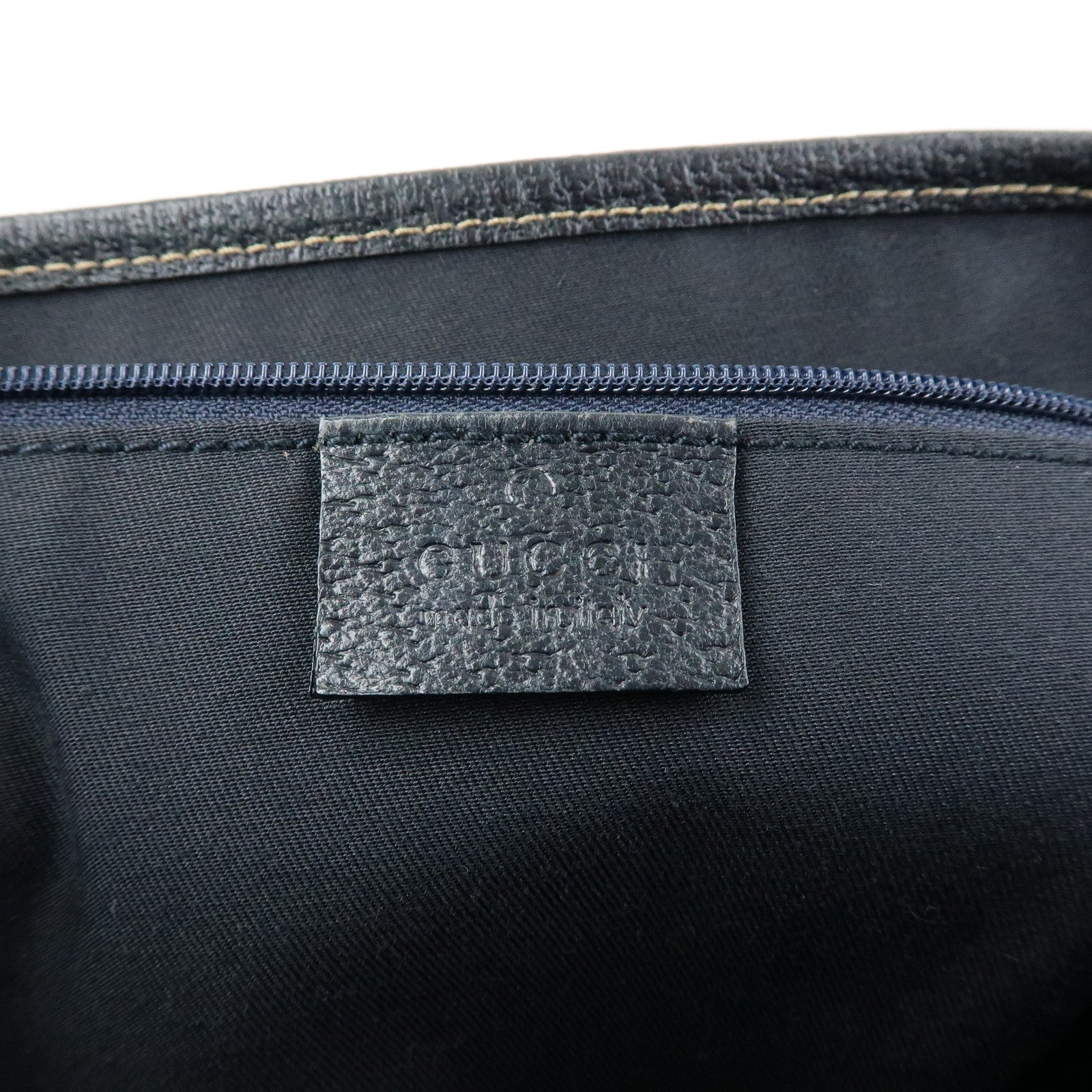 GUCCI Sherry Horsebit GG Canvas Leather Tote Bag Hand Bag 145810