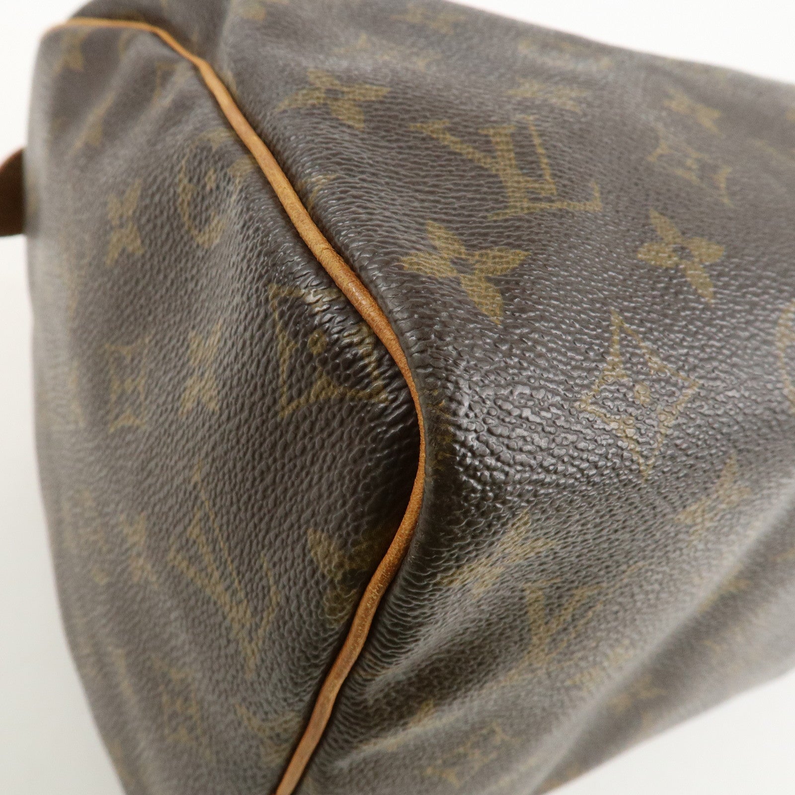 Louis Vuitton Monogram Speedy 30 Boston Bag Hand Bag Brown M41526 Used