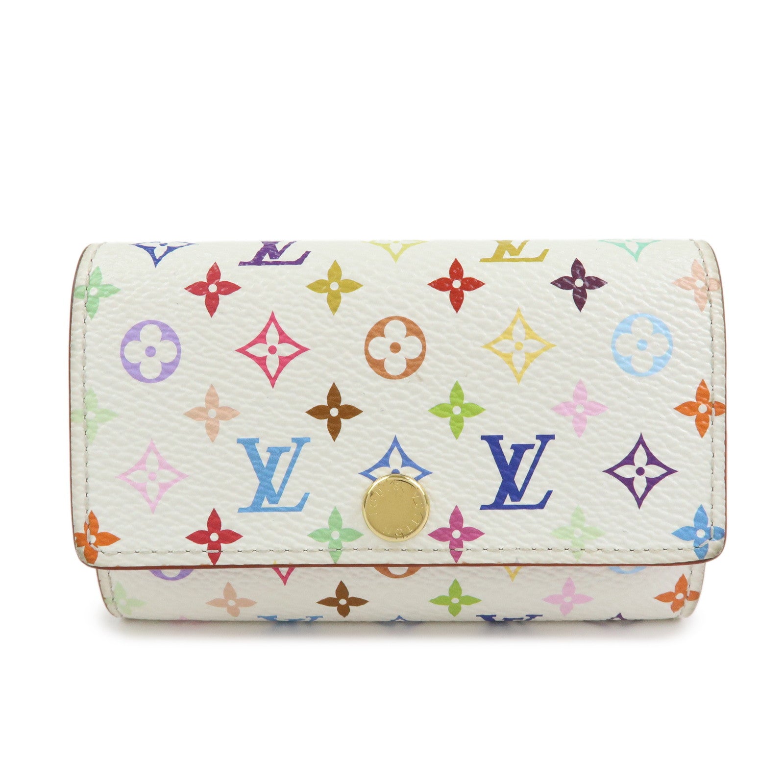 Louis Vuitton Monogram Multicles 6 Multicolor Key Case Blanc M14092