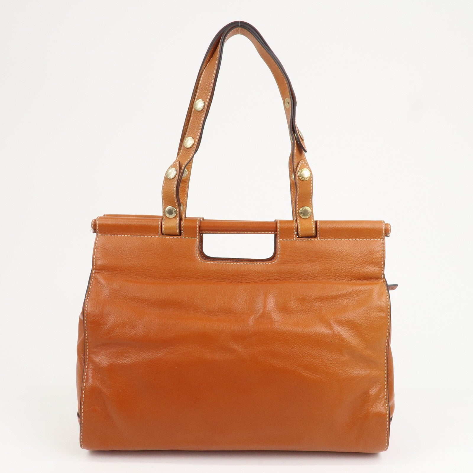 LOEWE Leather Candy 2Way Bag Shoulder Bag Hand Bag Brown