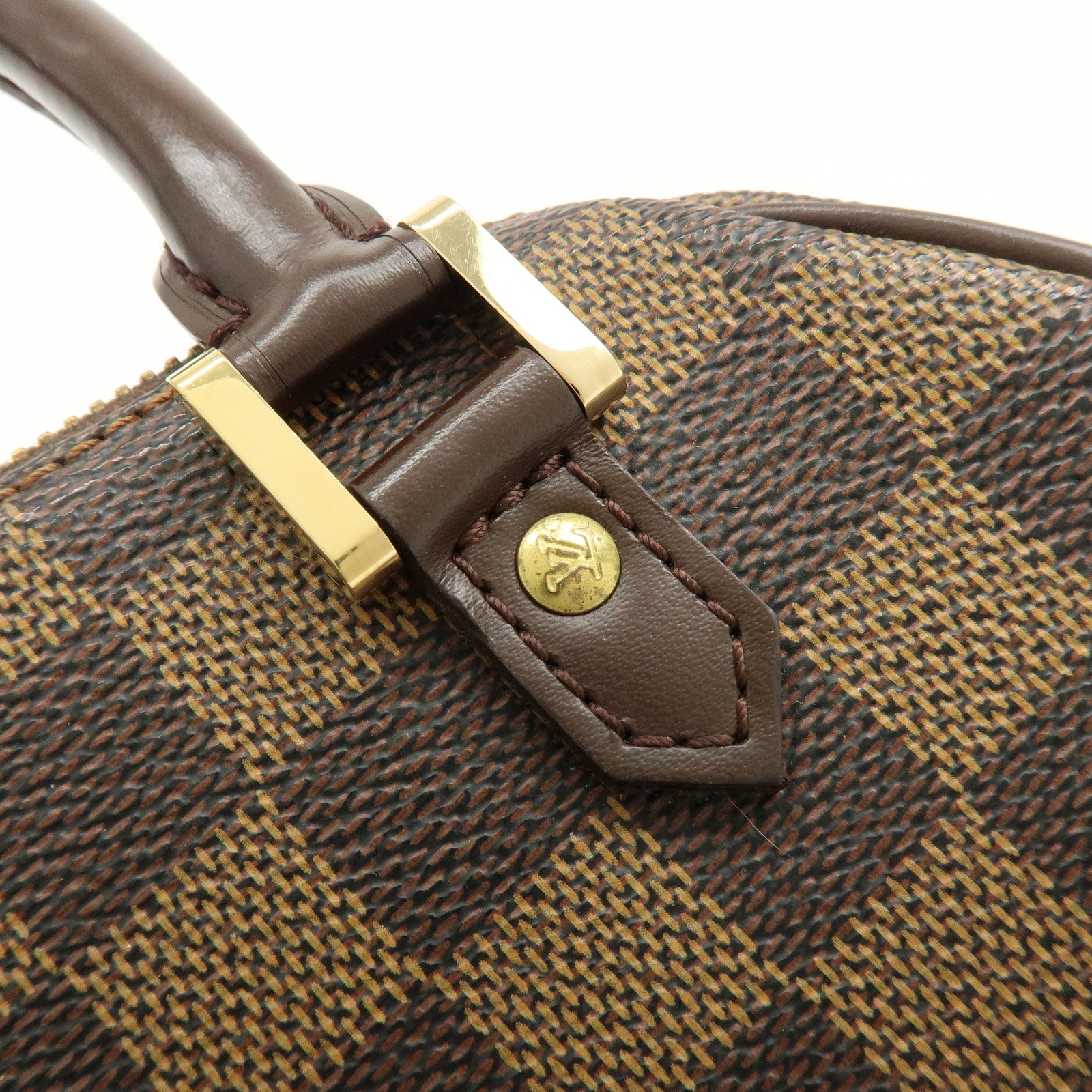 Louis Vuitton Damier Ebene Rivera Mini Hand Bag Brown N41436
