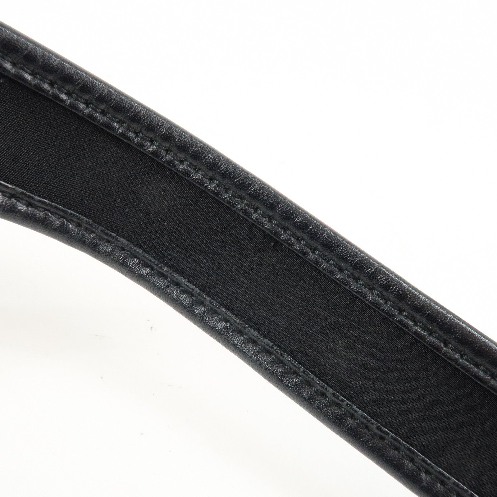 Ferragamo Nylon  Canvas One Shoulder Bag Black Silver Hardware Used