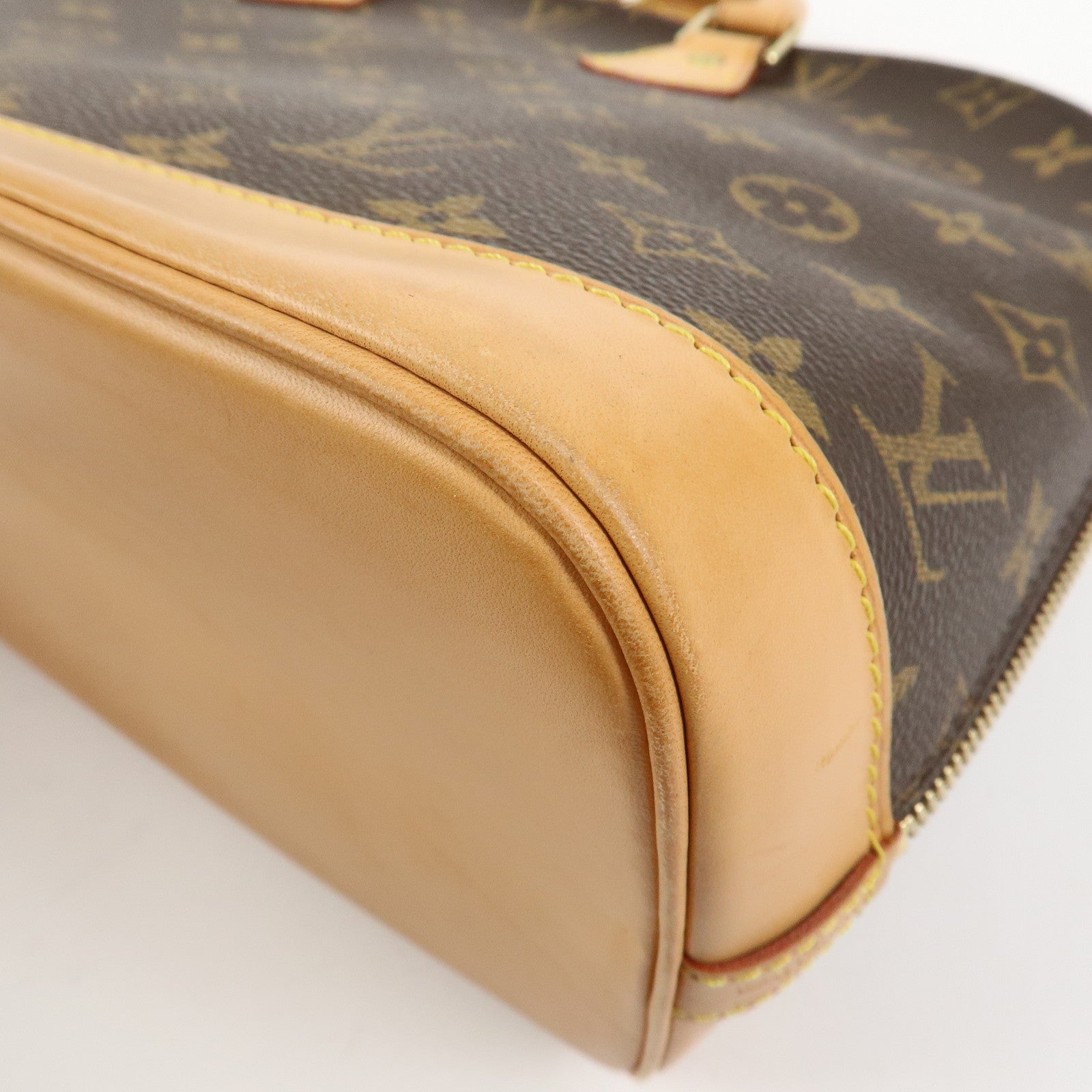 Louis Vuitton Monogram Alma Hand Bag Brown M51130