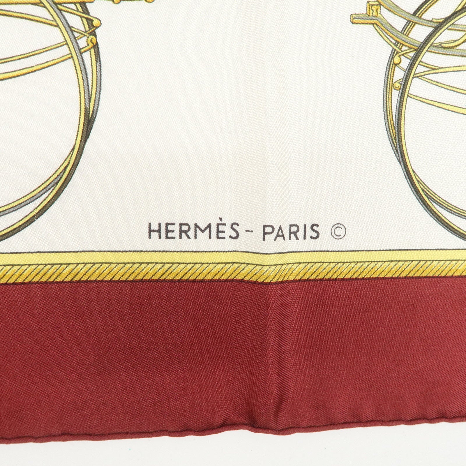 HERMES Carre 90 Silk 100% LES VOITURES A TRANSFORMATION Scarf
