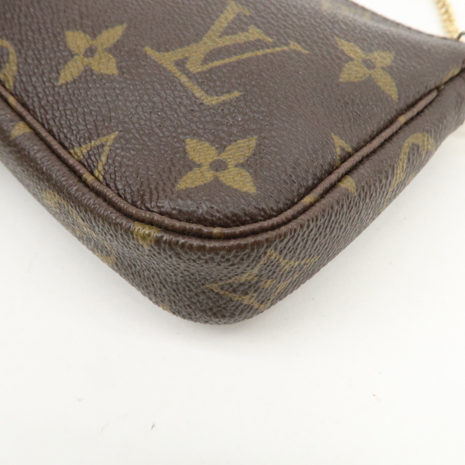 Louis Vuitton Monogram Mini Pochette Accessoires Hand Bag M58009