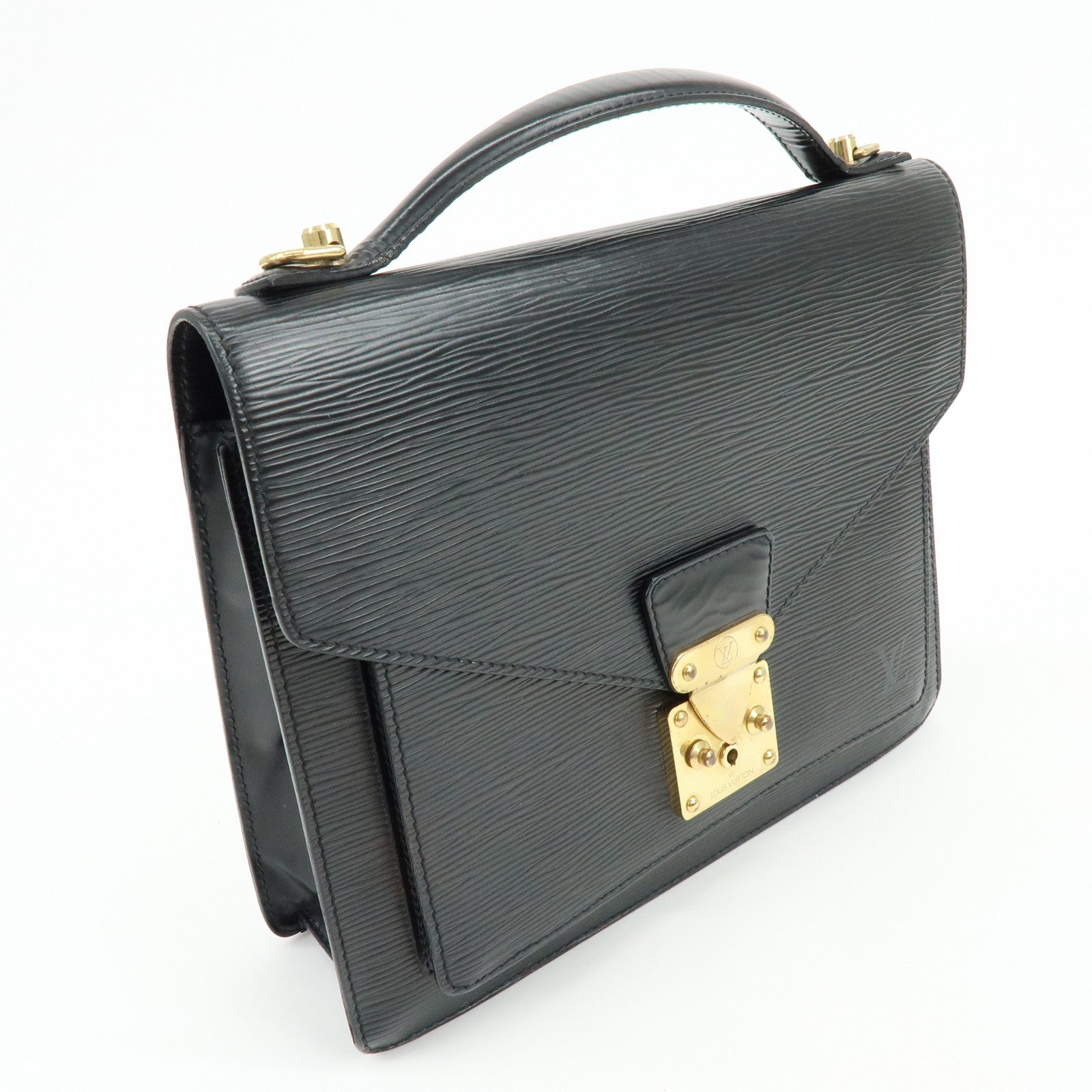Louis Vuitton Epi Monceau 2Way Shoulder Bag Hand Bag Noir M52122