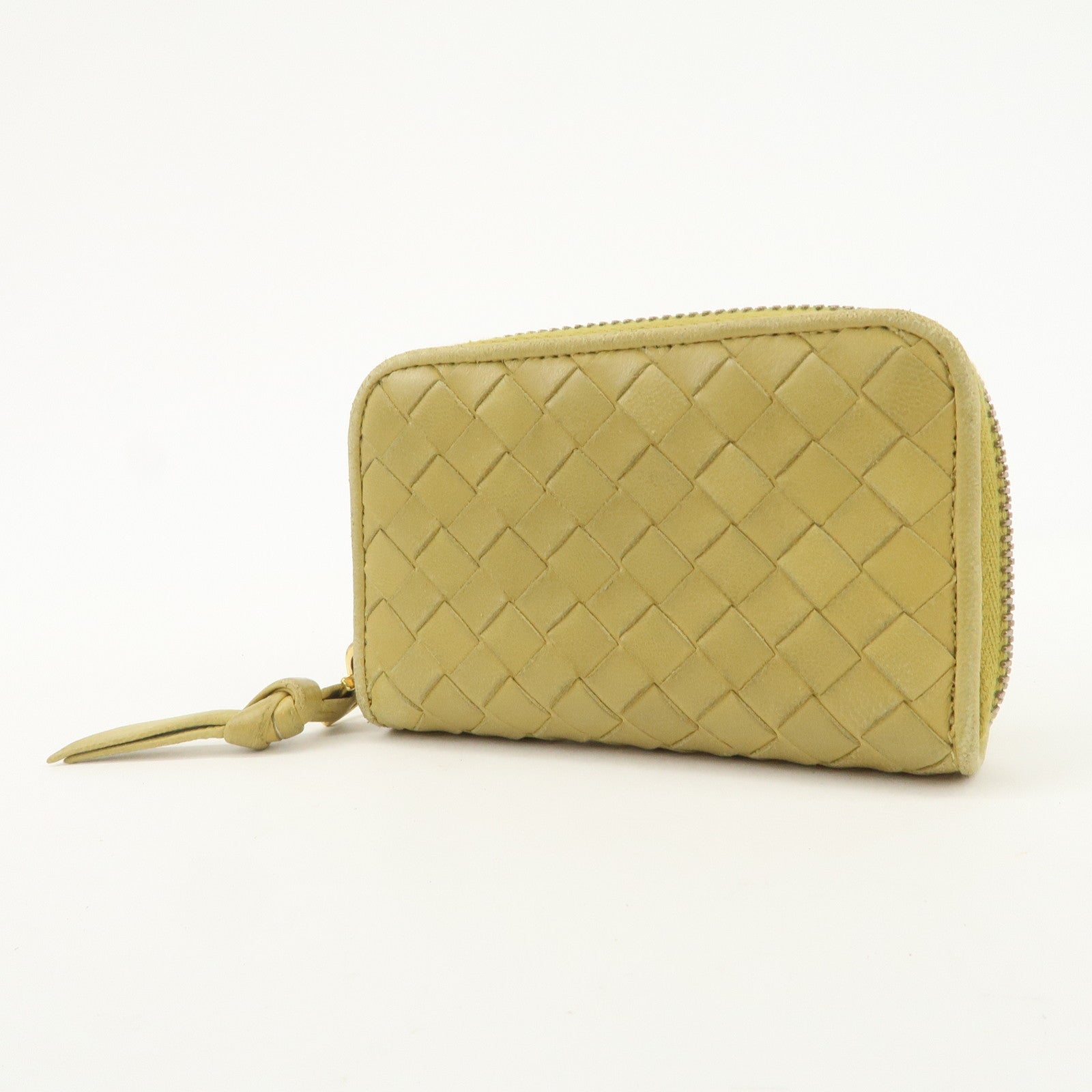 BOTTEGA VENETA Intrecciato Set of 2 Wallet Yellow 114075/150509