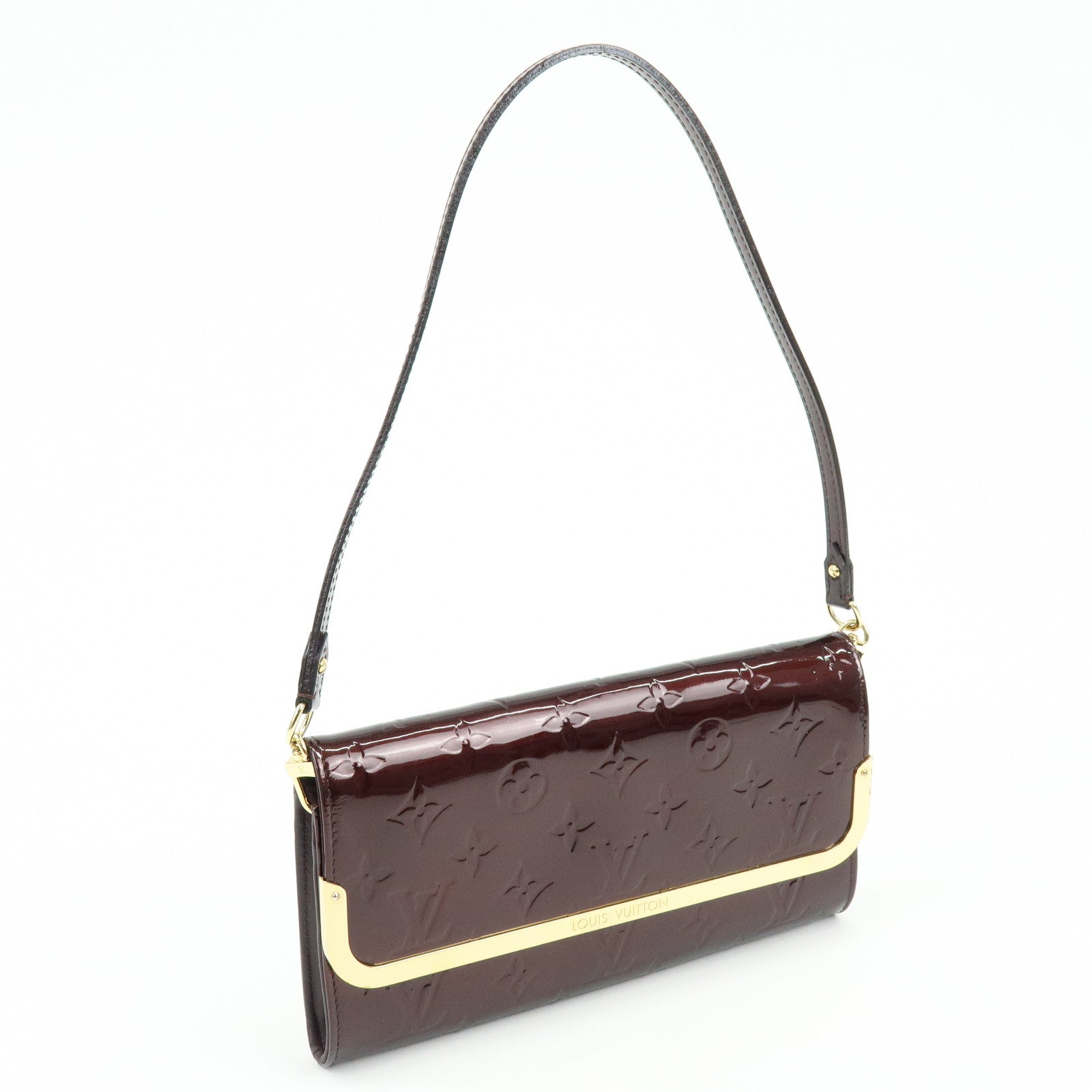 Louis Vuitton Monogram Vernis Leather Rossmore MM Hand Bag M91549