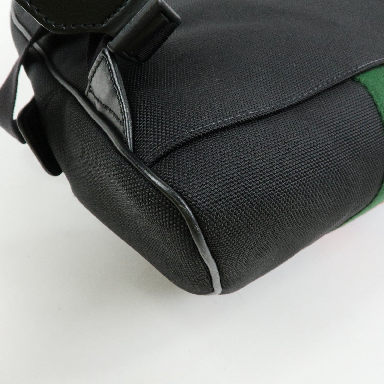 GUCCI Sherry Canvas Leather Backpack Rucksack Black 630917