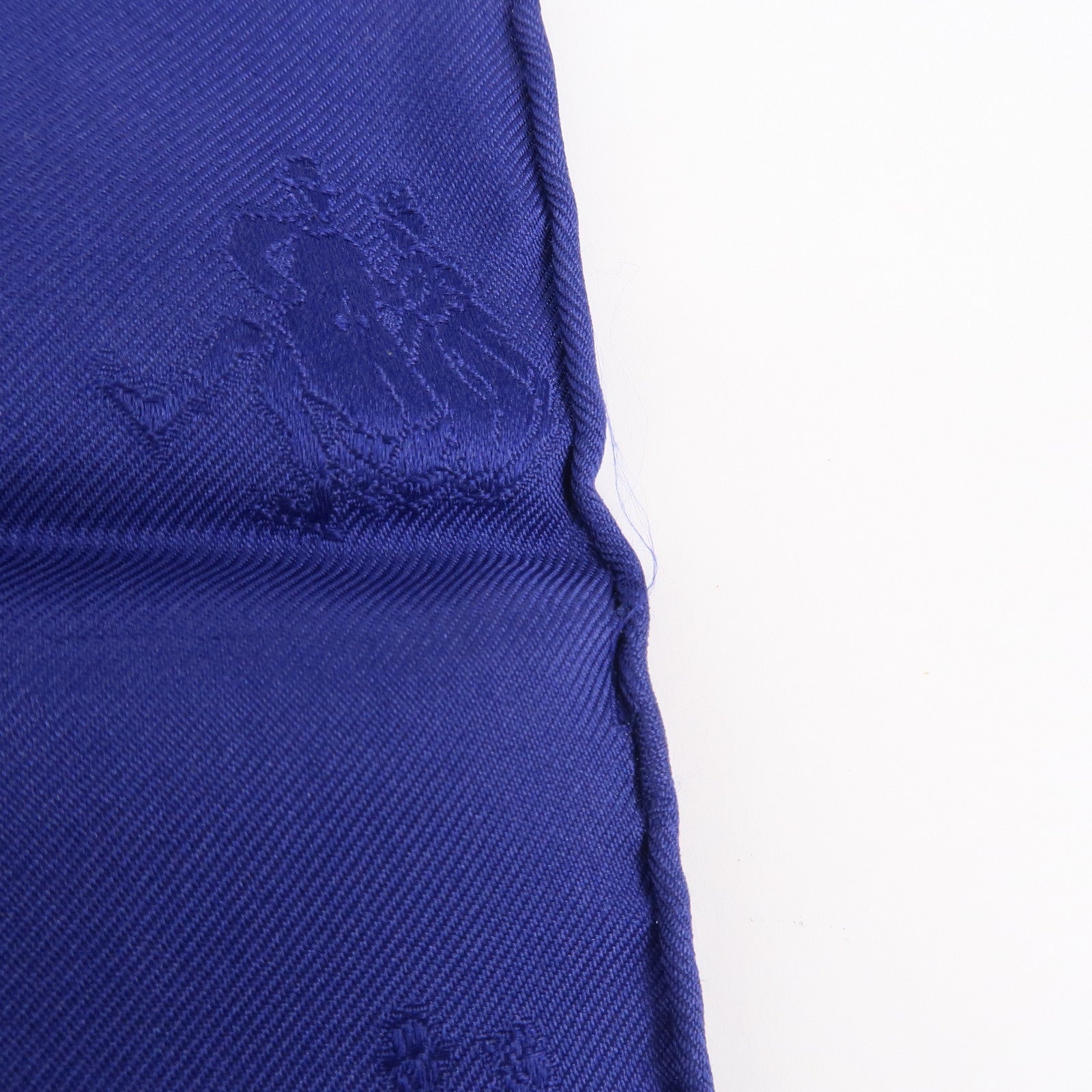 HERMES Carre 90 Silk 100% Scarf Joies d’Hiver Blue White Gold