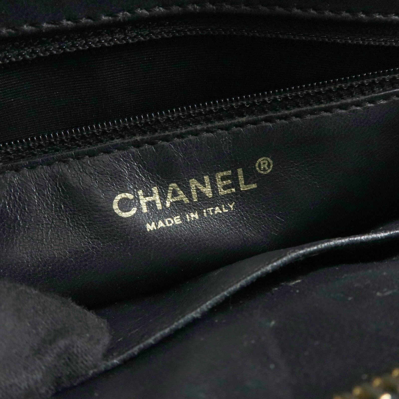 CHANEL Matelasse COCO Mark Medallion Caviar Skin Tote Bag A01804