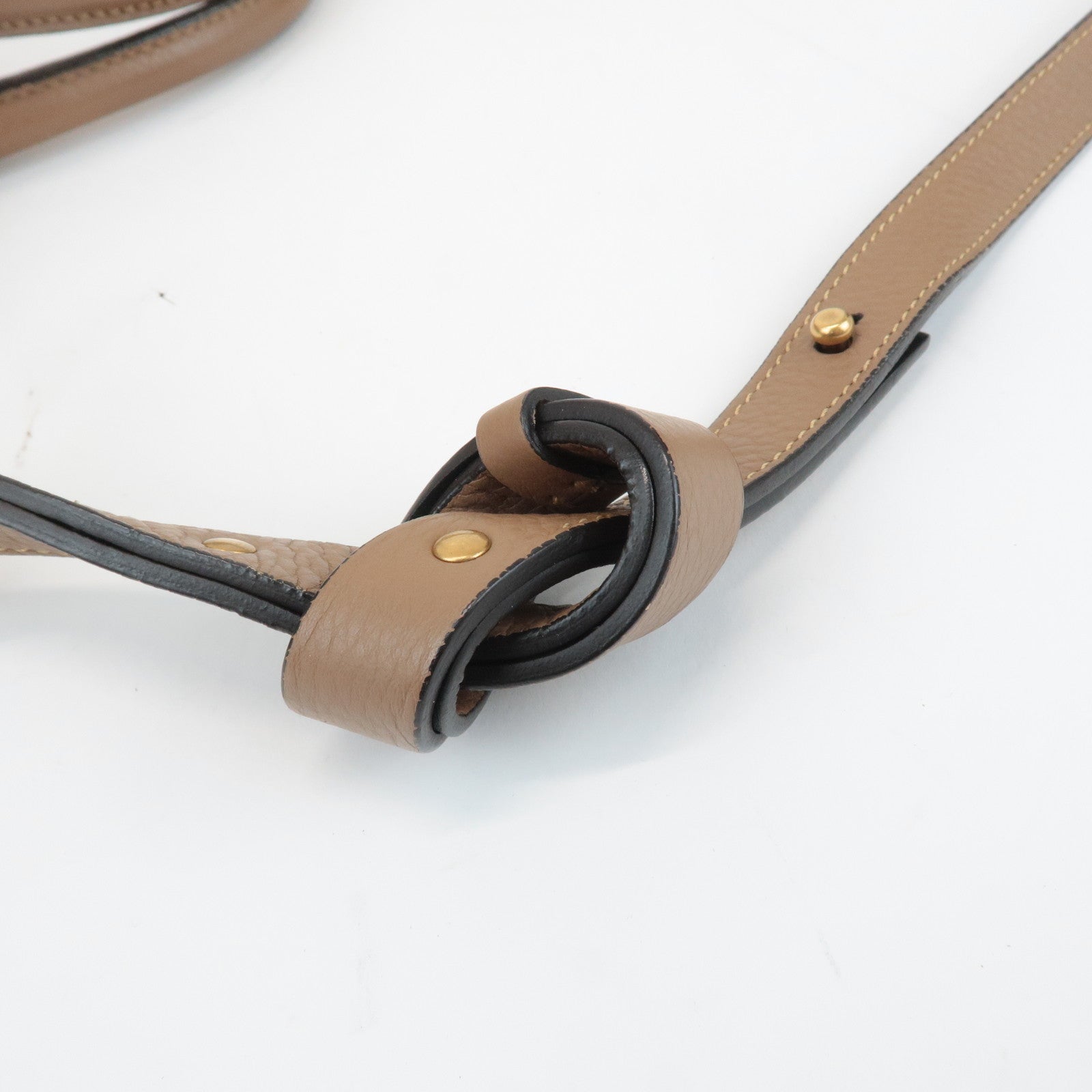 Chloe Hayley Leather 2WAY Bag Hand Bang Shoulder Bag Brown