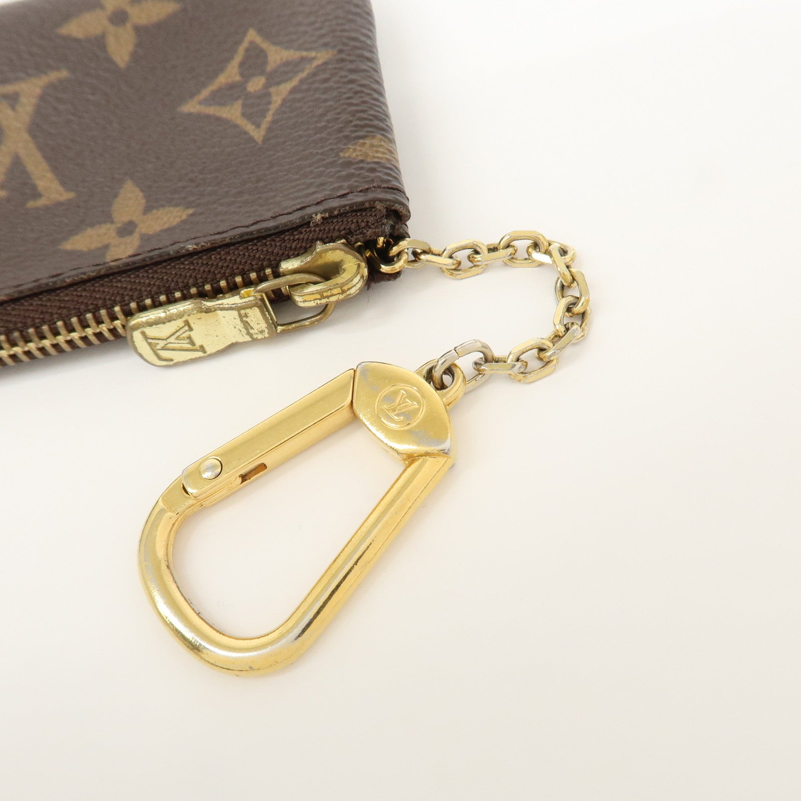 Louis Vuitton Monogram Pochette Cles Coin Case Key Case  M62650