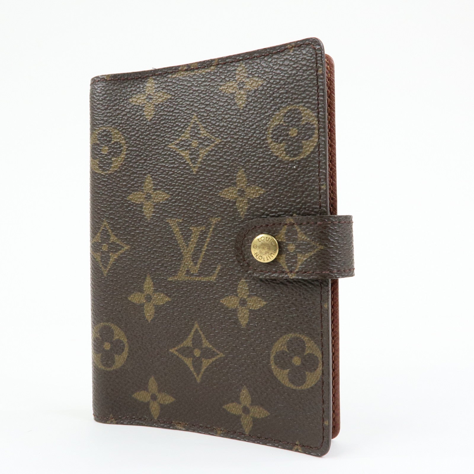 Louis Vuitton Monogram Agenda PM Planner Cover Brown R20005