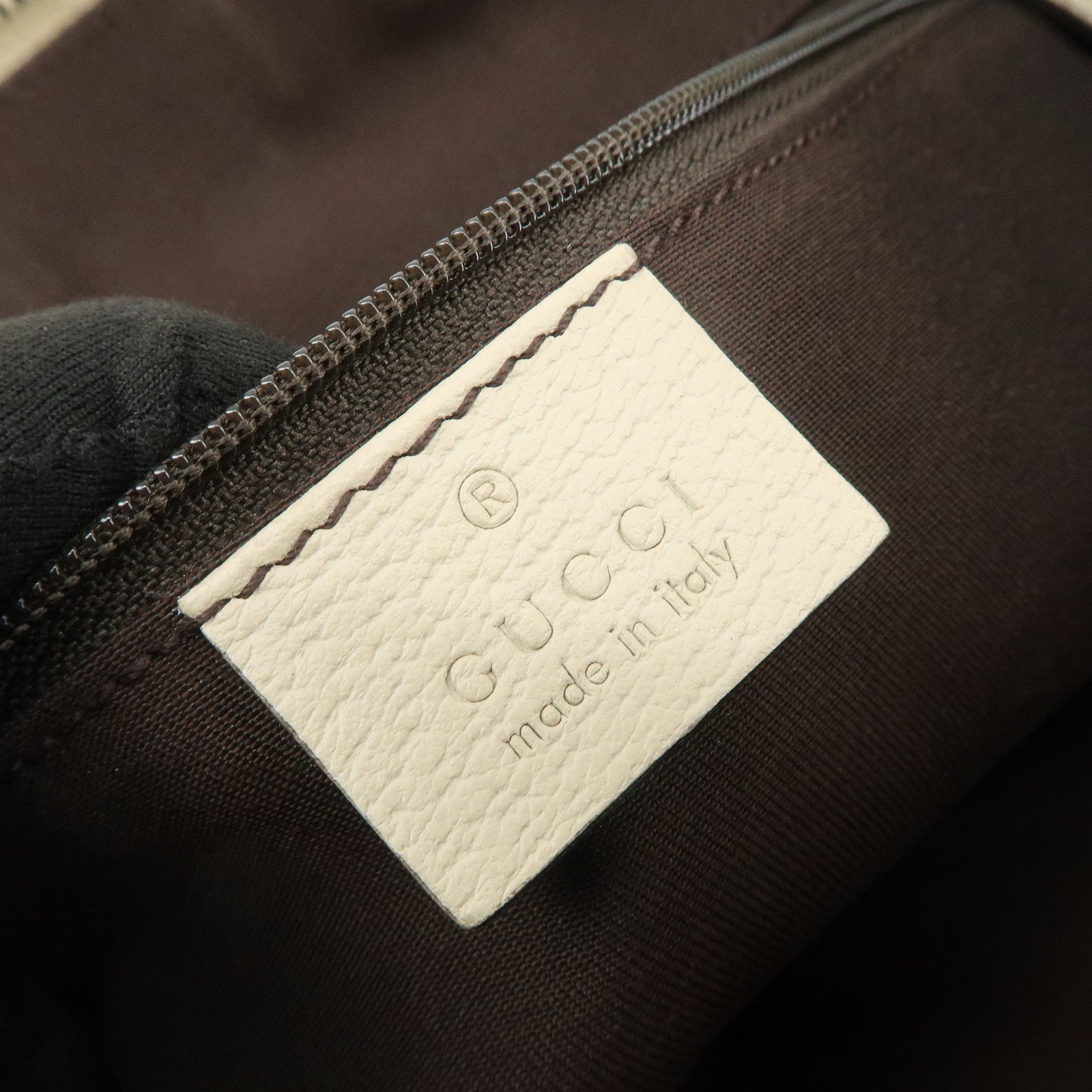 GUCCI Abbey GG Canvas Leather Tote Bag Shoulder Bag Brown 141470