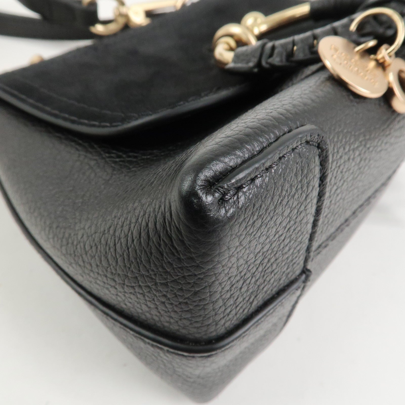 Chloe See by Chloe Joan 2WAY Bag Shoulder Bag Hand Bag Black