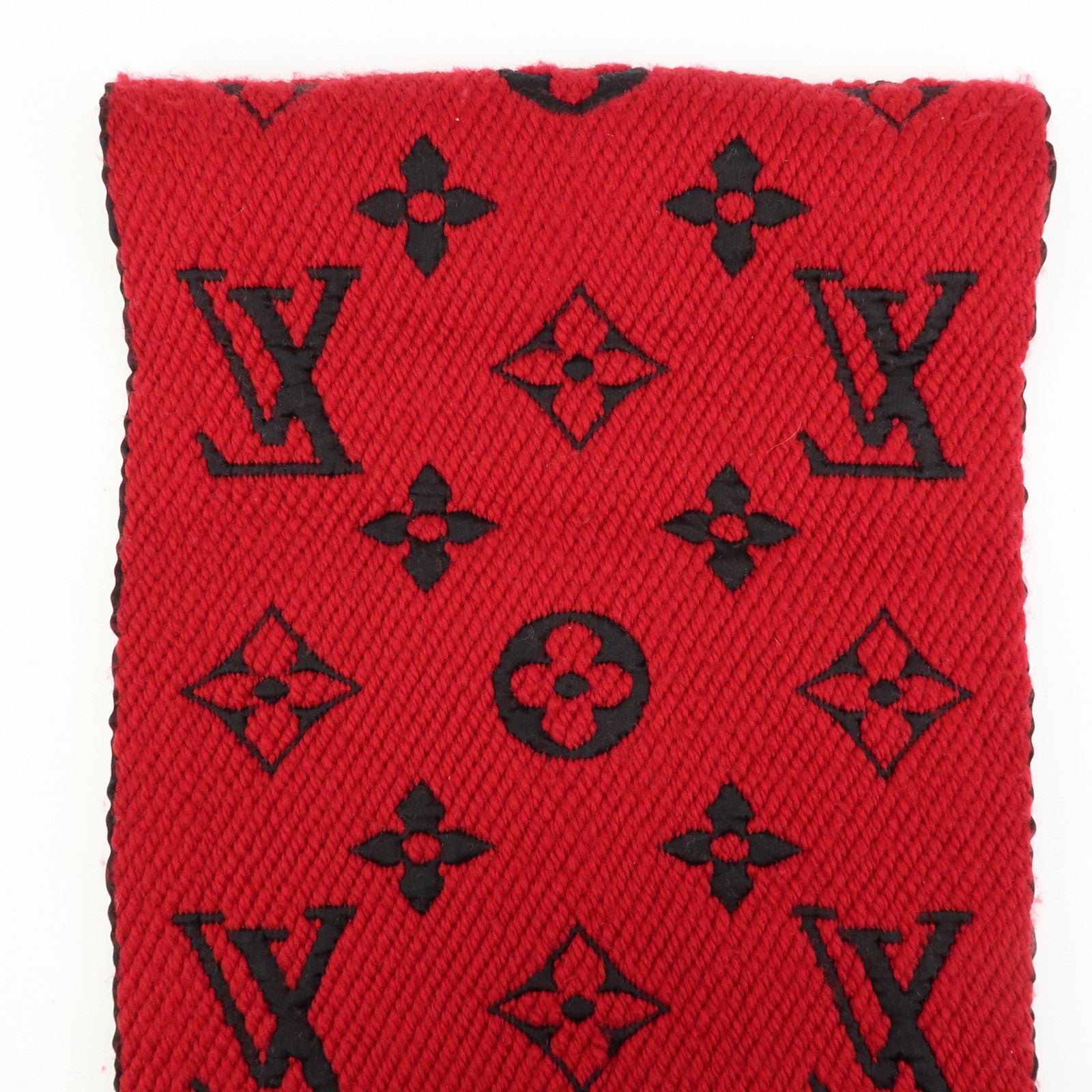 Louis Vuitton Monogram Echarpe Logomania Scarf Beige Red M73886