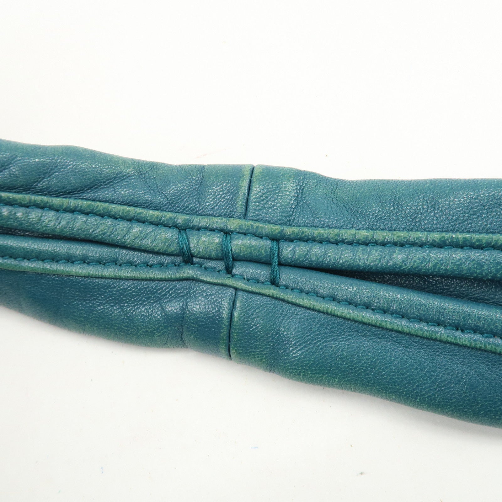 LOEWE Viento 30 Leather Shoulder Bag Hand Bag Blue