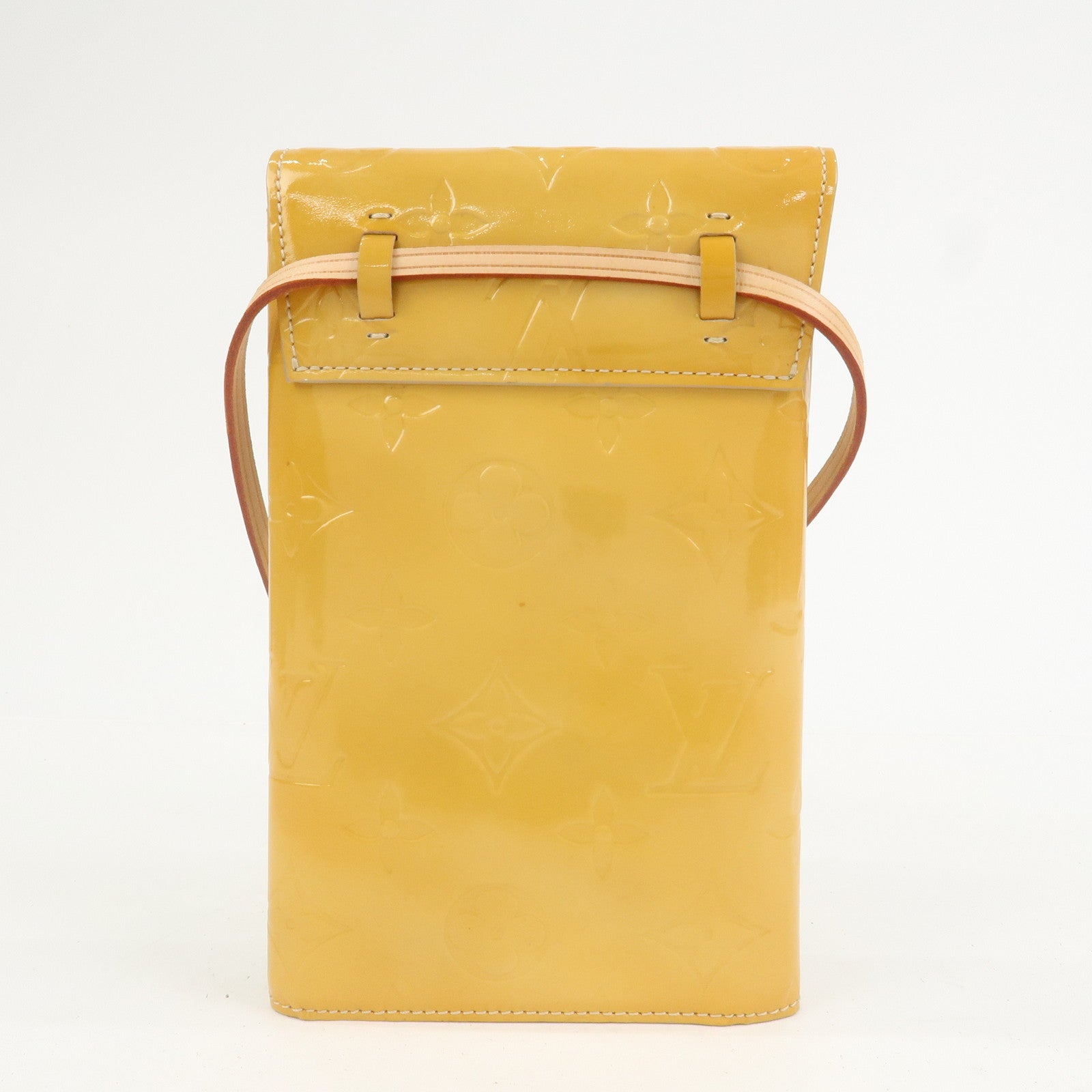 Louis Vuitton Monogram Vernis Walker Shoulder Bag Beige M91072