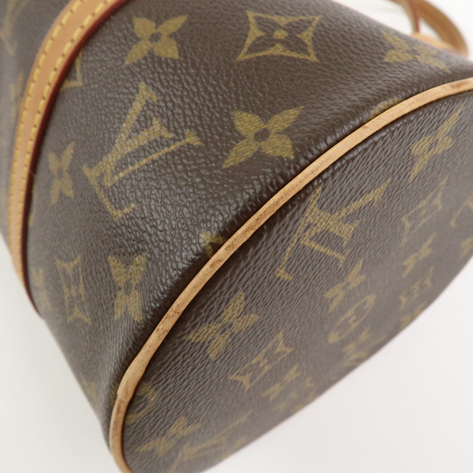 Louis Vuitton Monogram Papillon 30 Hand Bag Brown M51385