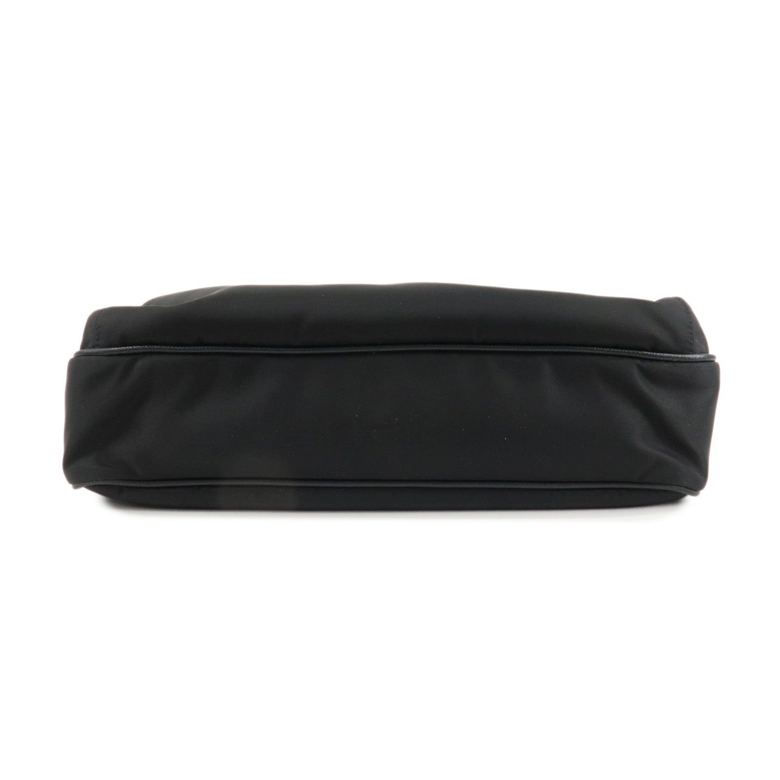 PRADA Triangle Logo Nylon Shoulder Bag Messenger Bag Black 2VH953 Used