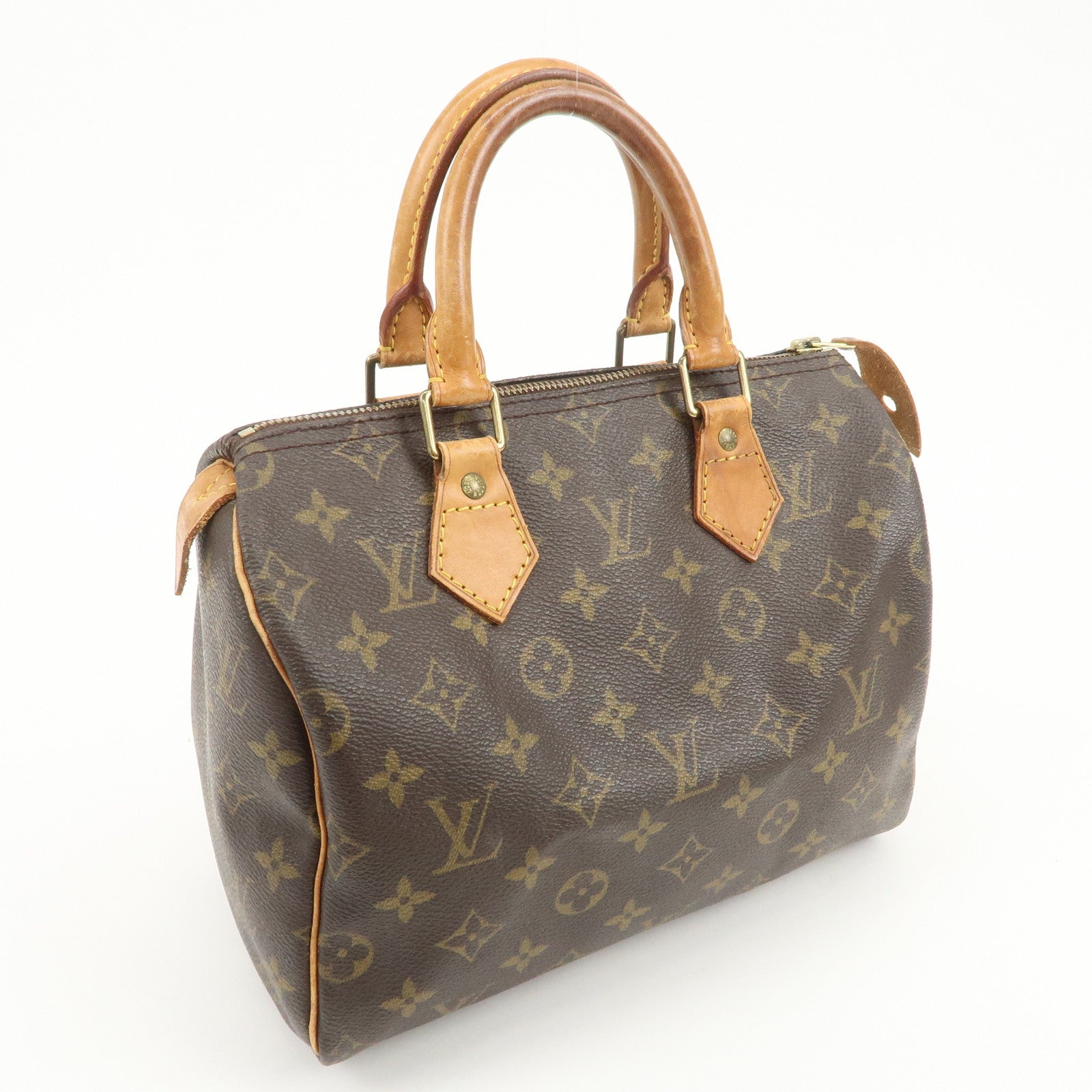 Louis Vuitton Monogram Speedy 25 Boston Bag Hand Bag Brown M41528
