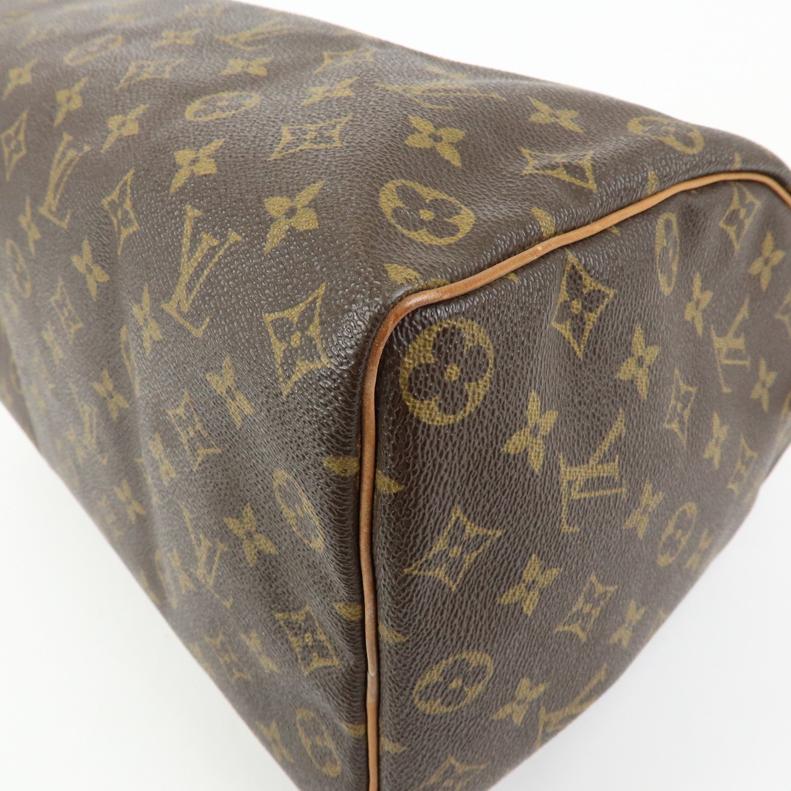Louis Vuitton Monogram Speedy 35 Boston Bag Hand Bag Brown M41524
